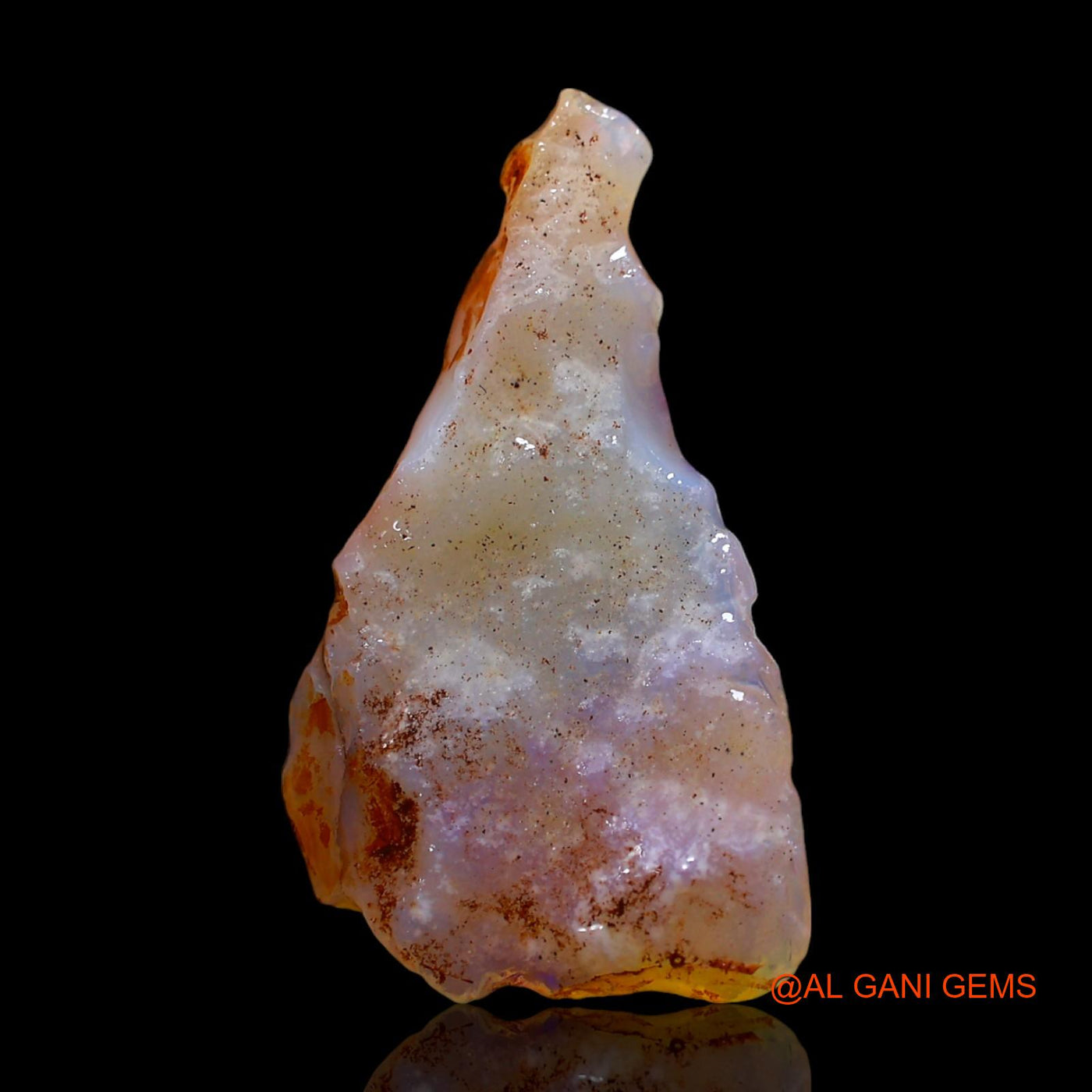 Natural Fire Opal Gemstone 7.00 Cts Loose Fancy Rough From Australia 27x15x4 mm RD-706