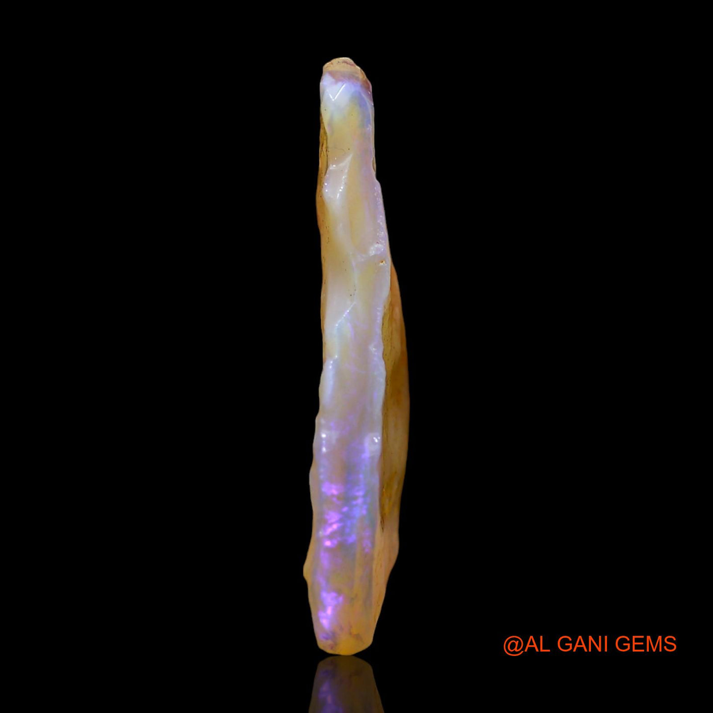 Natural Fire Opal Gemstone 7.00 Cts Loose Fancy Rough From Australia 27x15x4 mm RD-706