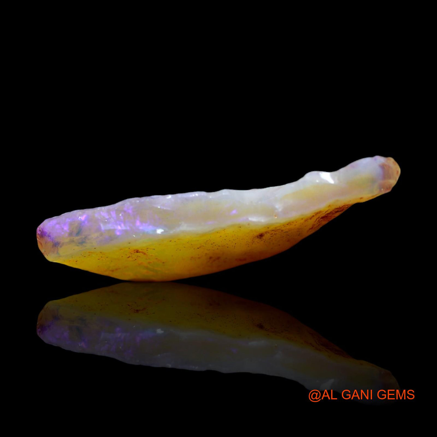 Natural Fire Opal Gemstone 7.00 Cts Loose Fancy Rough From Australia 27x15x4 mm RD-706