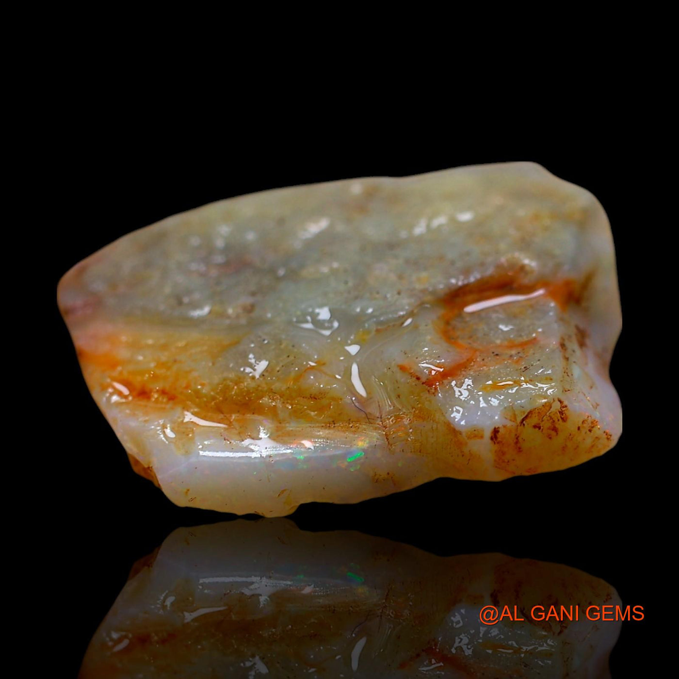 13.00 Cts Unheated Australian Fire Opal Loose Gemstone Fancy Rough Natural 22x17x6 mm RD-709