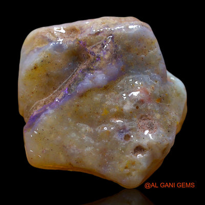 Natural Fire Opal Gemstone 16.00 Cts Loose Fancy Rough From Australia 21x20x6 mm RD-710