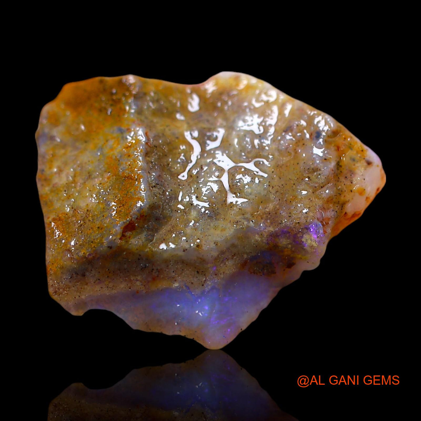 12.00 Cts Natural Australian Fire Opal Loose Gemstone Fancy Rough 22x18x6 mm RD-713