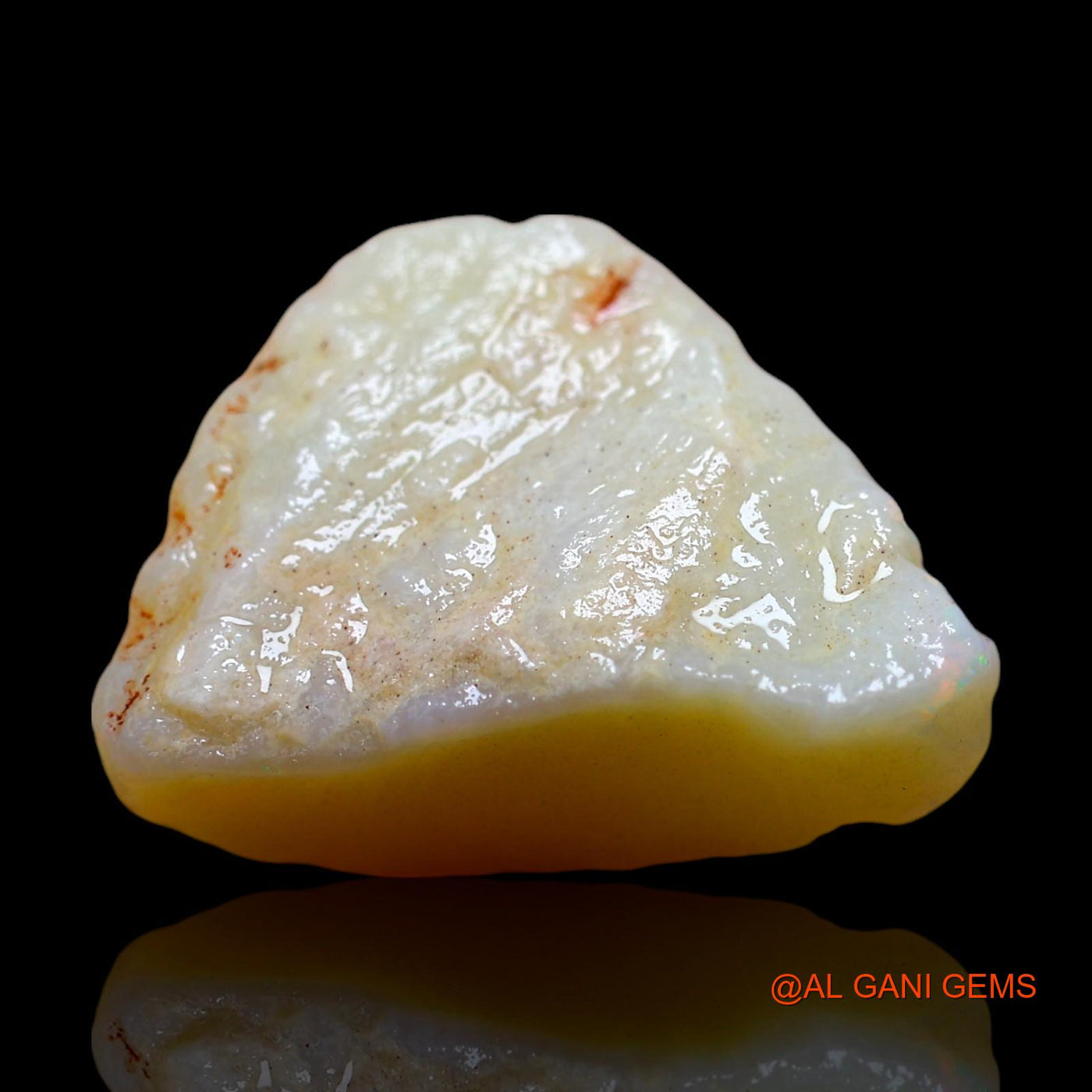 Natural Fire Opal Gemstone 13.00 Cts Loose Fancy Rough From Australia 21x16x8 mm RD-714