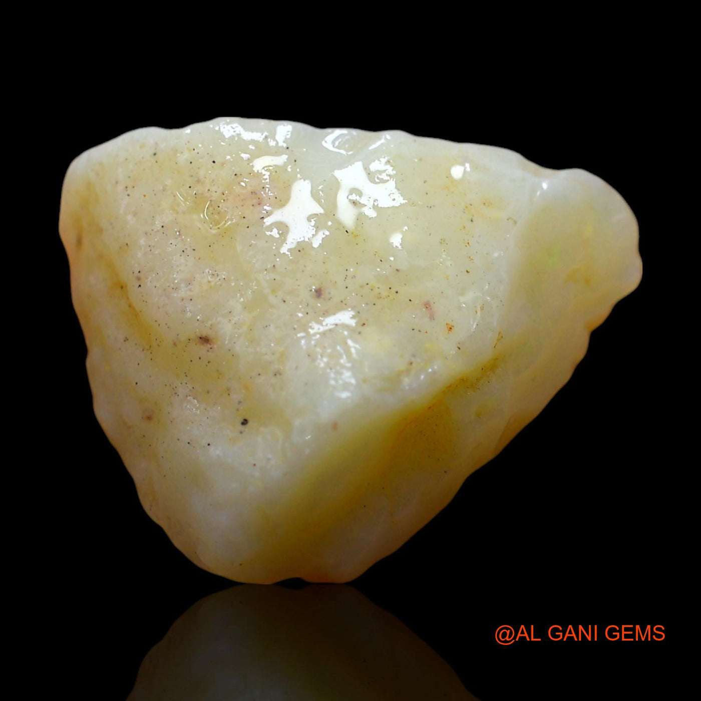Natural Fire Opal Gemstone 13.00 Cts Loose Fancy Rough From Australia 21x16x8 mm RD-714