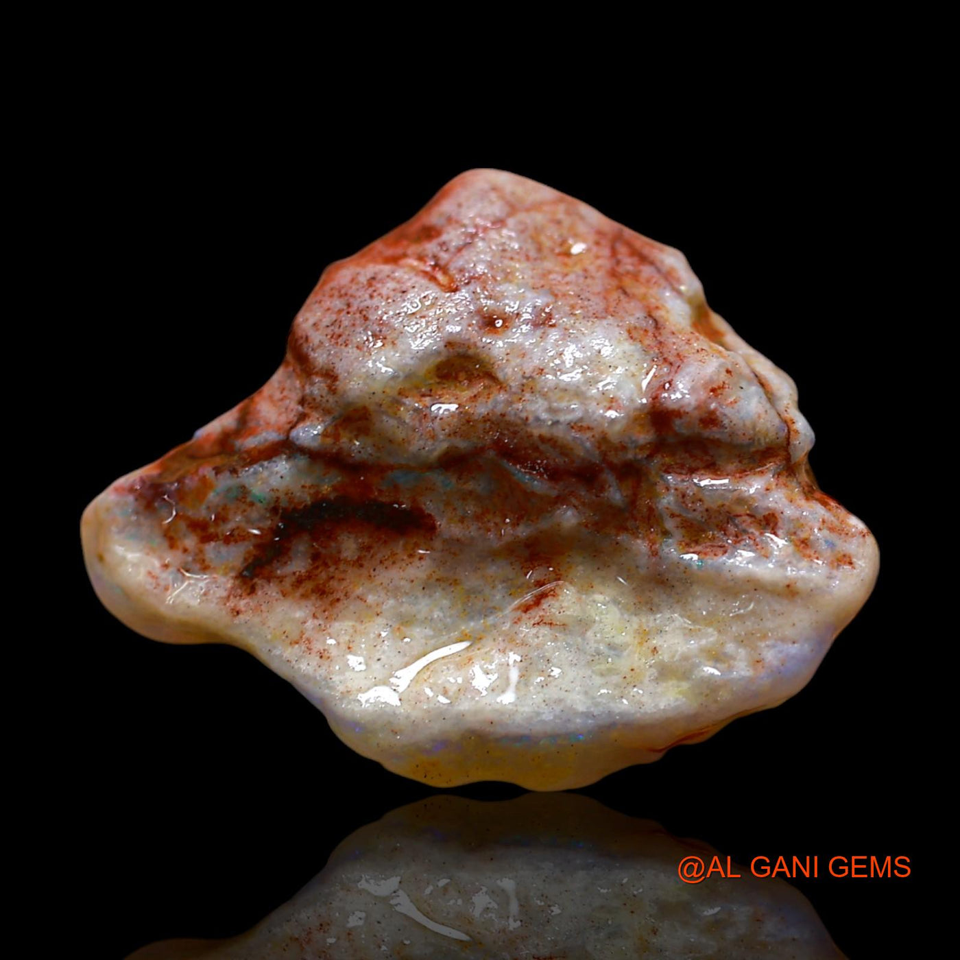 14.00 Cts Natural Australian Fire Opal Loose Gemstone Fancy Rough 22x18x11 mm RD-715