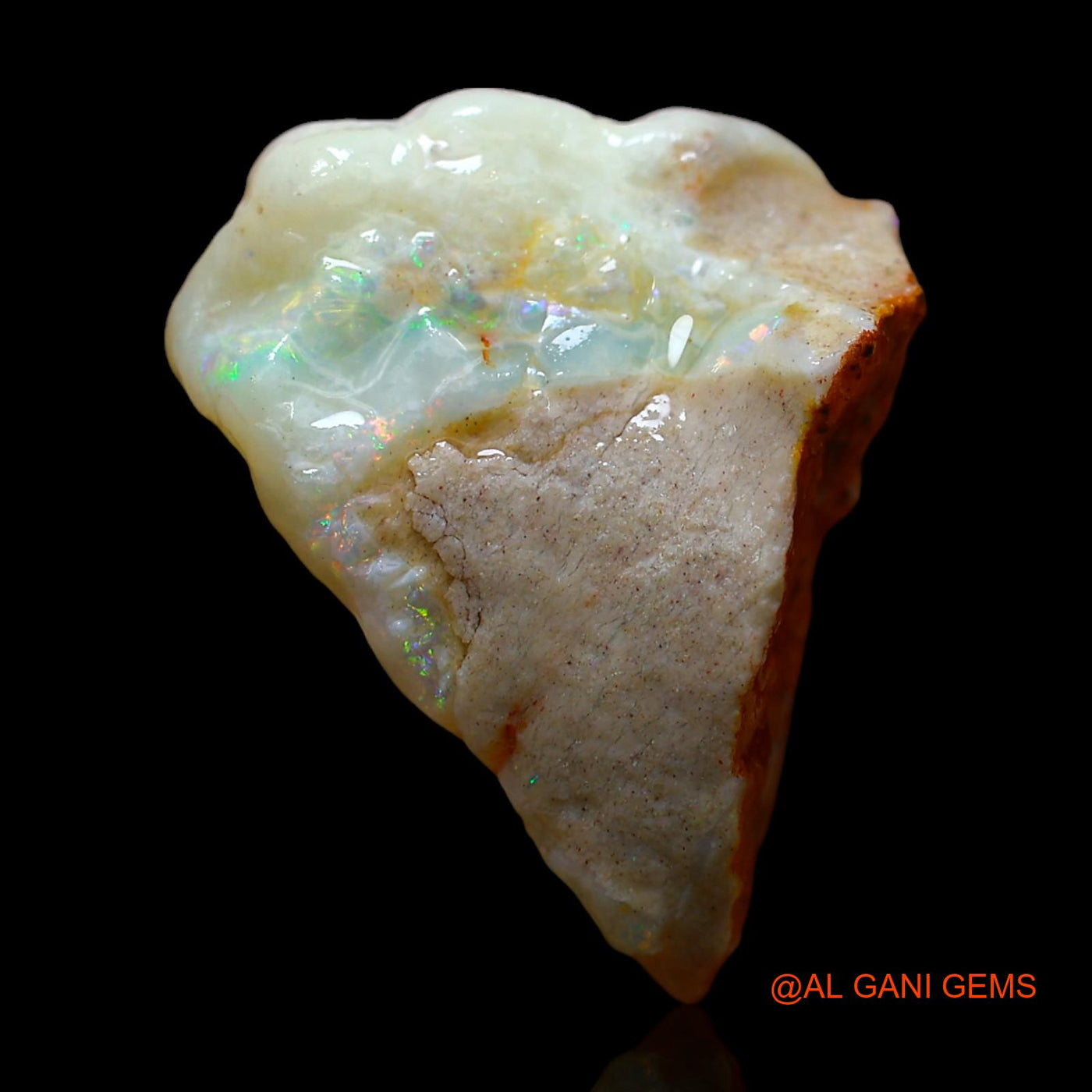 17.00 Cts Natural Australian Fire Opal Loose Gemstone Fancy Rough 22x15x14 mm RD-716