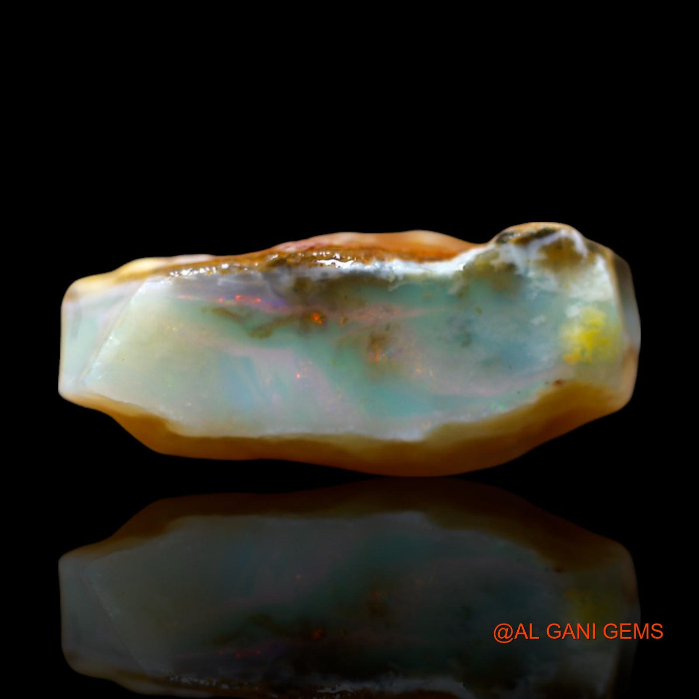 18.00 Cts Natural Australian Fire Opal Fancy Rough Loose Gemstone For Jewelry 21x16x9 mm RD-717