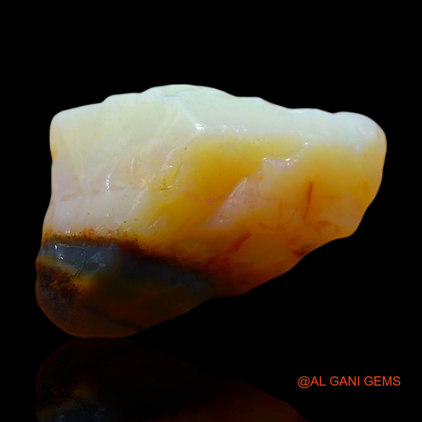 16.00 Cts Unheated Australian Fire Opal Loose Gemstone Fancy Rough Natural 24x14x14 mm RD-718