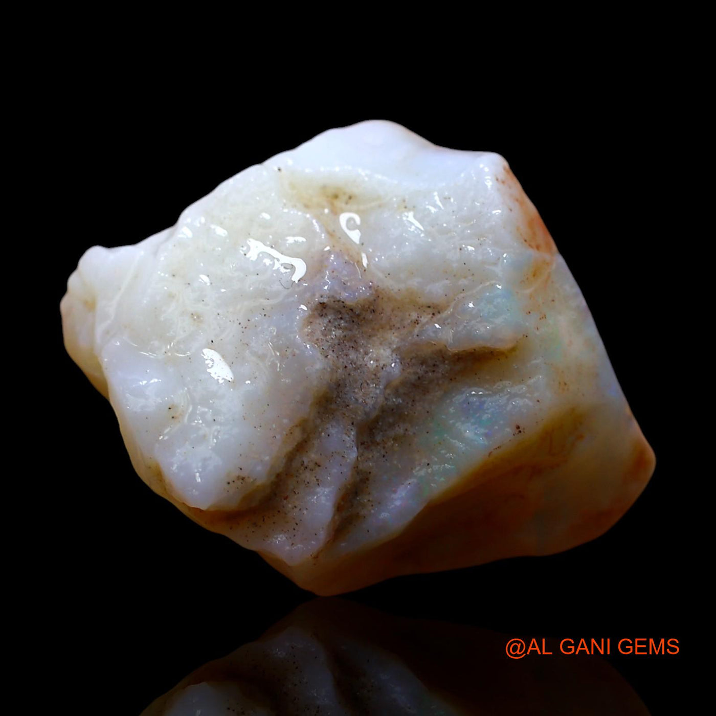Natural Untreated Fire Opal Loose Gemstone Fancy Rough From Australia 18.00 Cts 23x17x10 mm RD-726