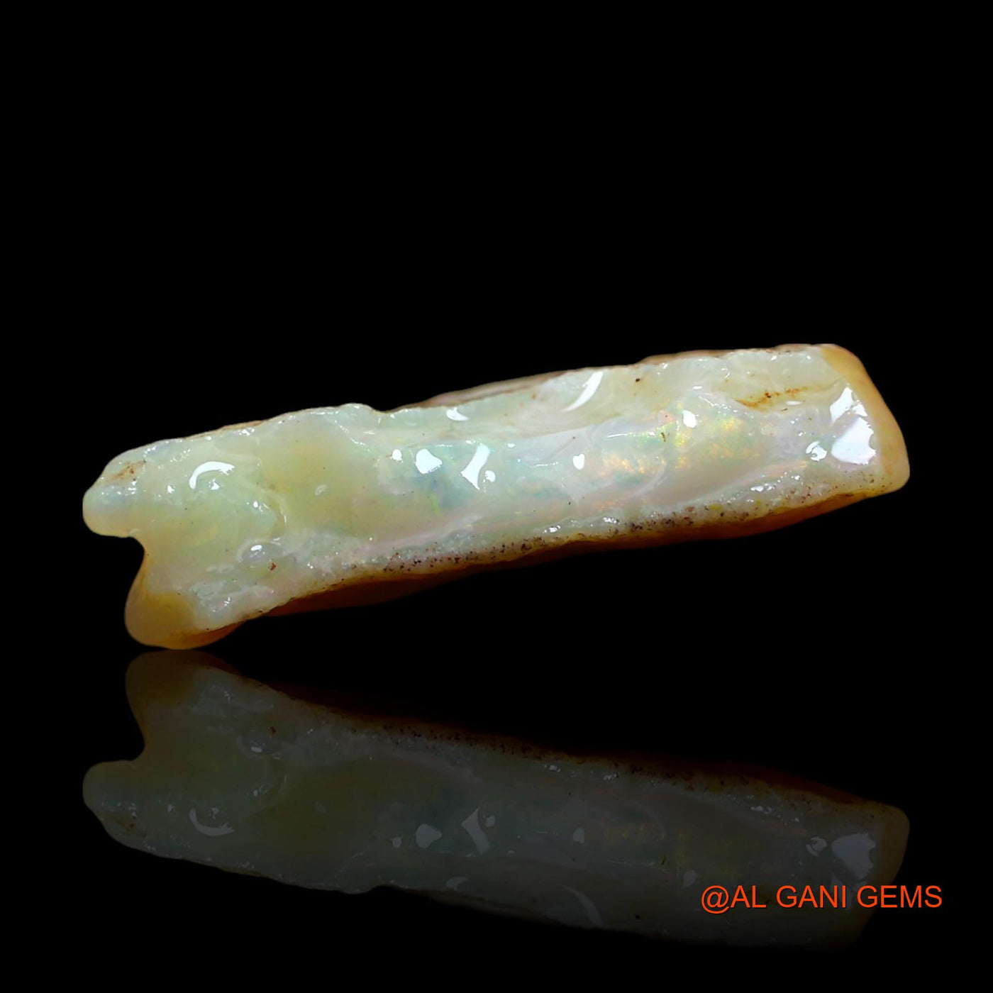 9.00 Cts Natural Australian Fire Opal Loose Gemstone Fancy Rough 19x18x4 mm RD-729