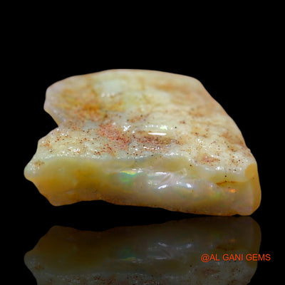 9.00 Cts Natural Australian Fire Opal Loose Gemstone Fancy Rough 19x18x4 mm RD-729
