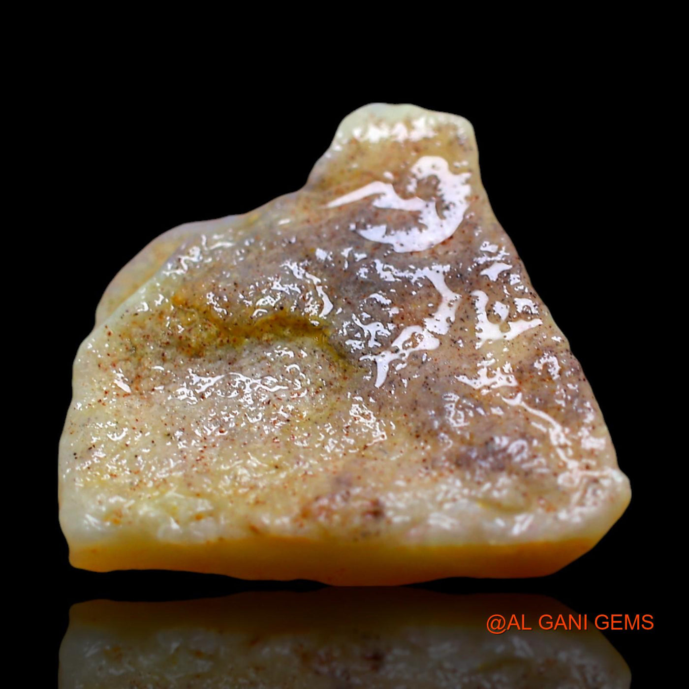9.00 Cts Natural Australian Fire Opal Loose Gemstone Fancy Rough 19x18x4 mm RD-729