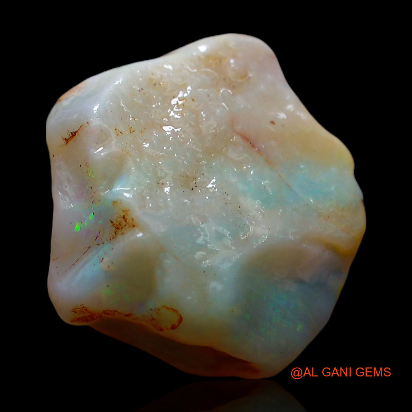 15.00 Cts Natural Australian Fire Opal Loose Gemstone Fancy Rough 20x19x8 mm RD-730