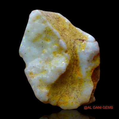 Natural Fire Opal Gemstone 12.00 Cts Loose Fancy Rough From Australia 24x18x7 mm RD-731