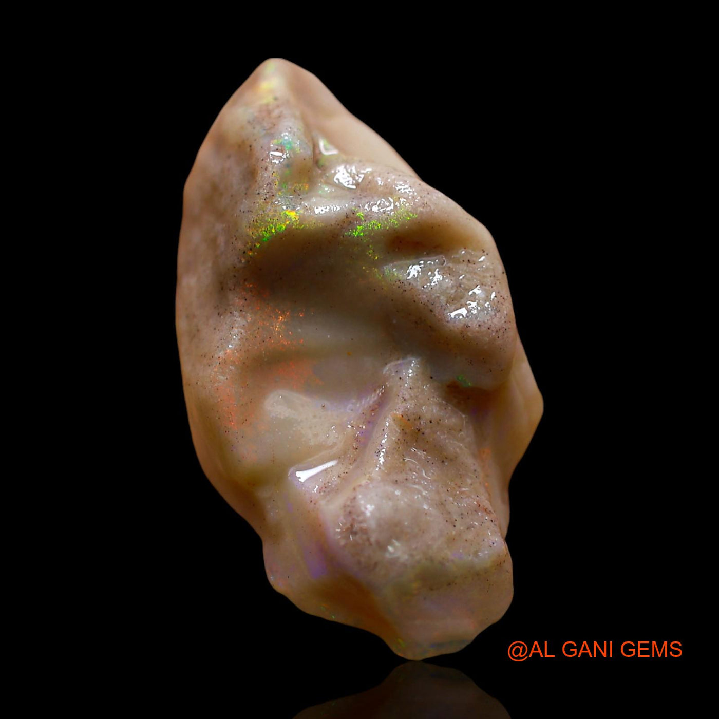 15.00 Cts Natural Australian Fire Opal Loose Gemstone Fancy Rough 26x14x10 mm RD-733