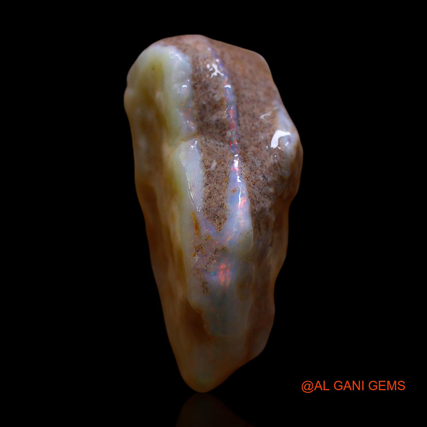 18.00 Cts Natural Australian Fire Opal Fancy Rough Loose Gemstone For Jewelry 24x17x10 mm RD-734
