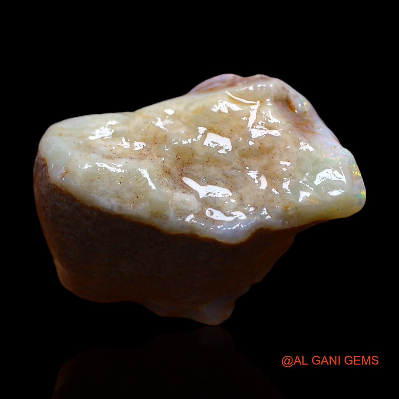 18.00 Cts Natural Australian Fire Opal Fancy Rough Loose Gemstone For Jewelry 24x17x10 mm RD-734