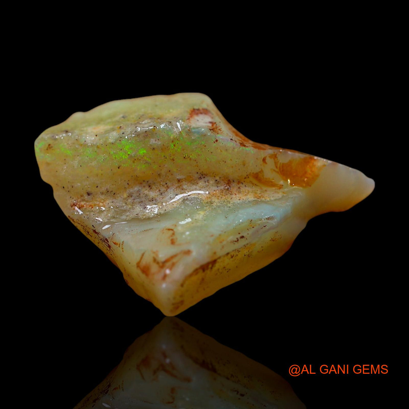 11.00 Cts Natural Australian Fire Opal Loose Gemstone Fancy Rough 19x17x9 mm RD-736