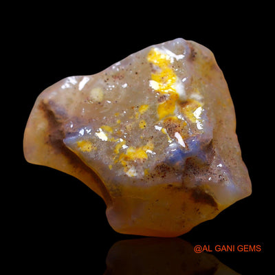 12.00 Cts Natural Australian Fire Opal Loose Gemstone Fancy Rough 21x18x6 mm RD-737