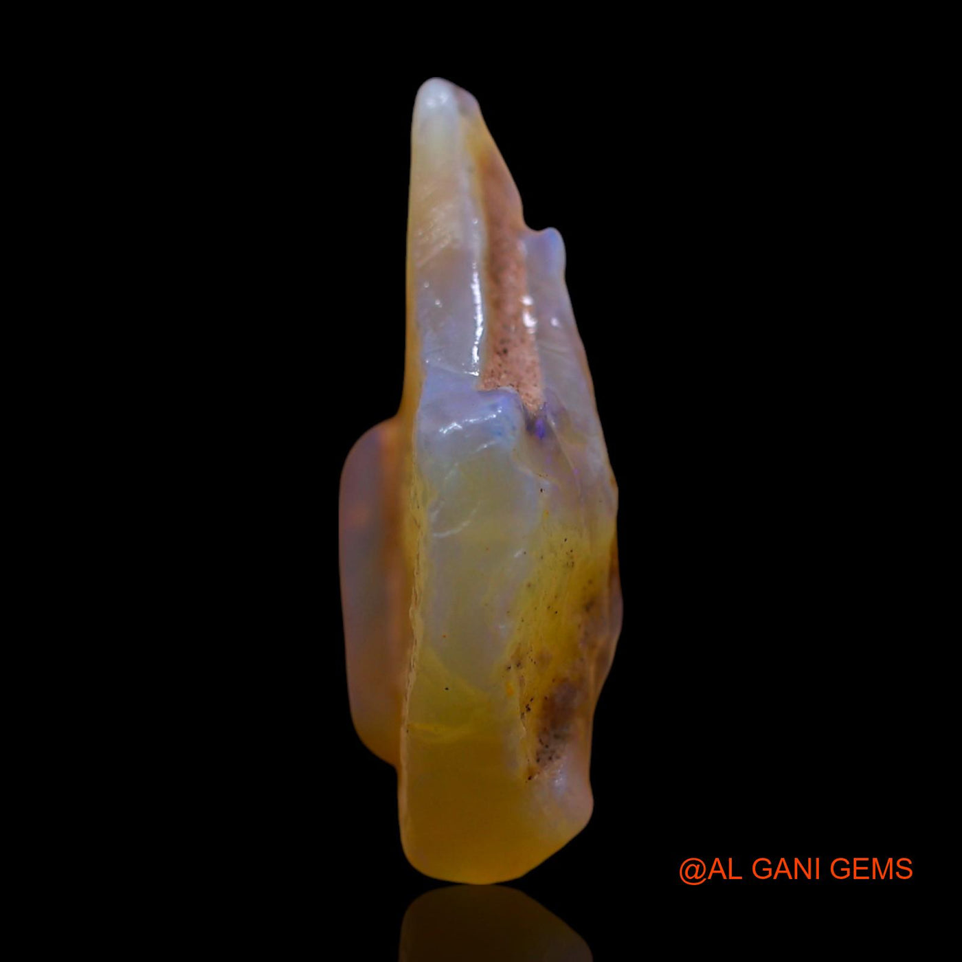 12.00 Cts Natural Australian Fire Opal Loose Gemstone Fancy Rough 21x18x6 mm RD-737