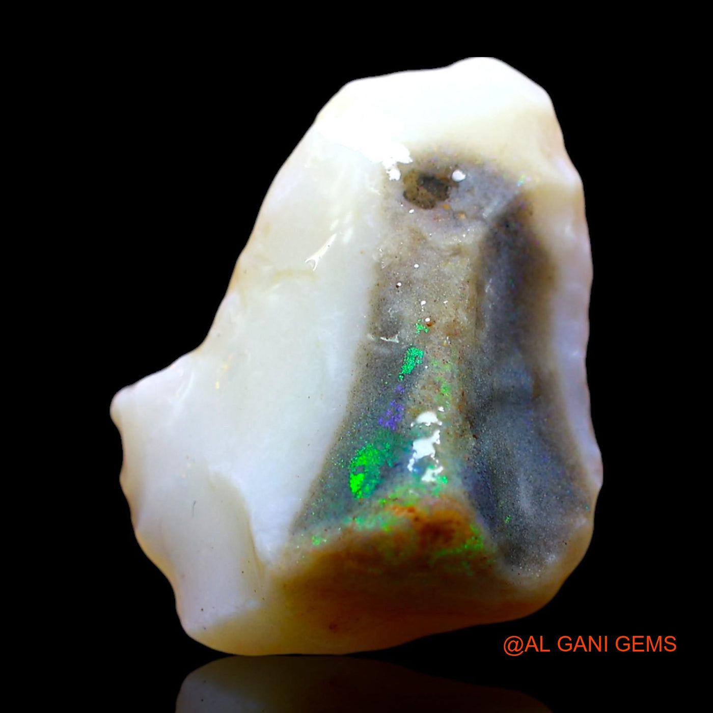 Natural Untreated Fire Opal Loose Gemstone Fancy Rough From Australia 10.00 Cts 18x16x7 mm RD-741