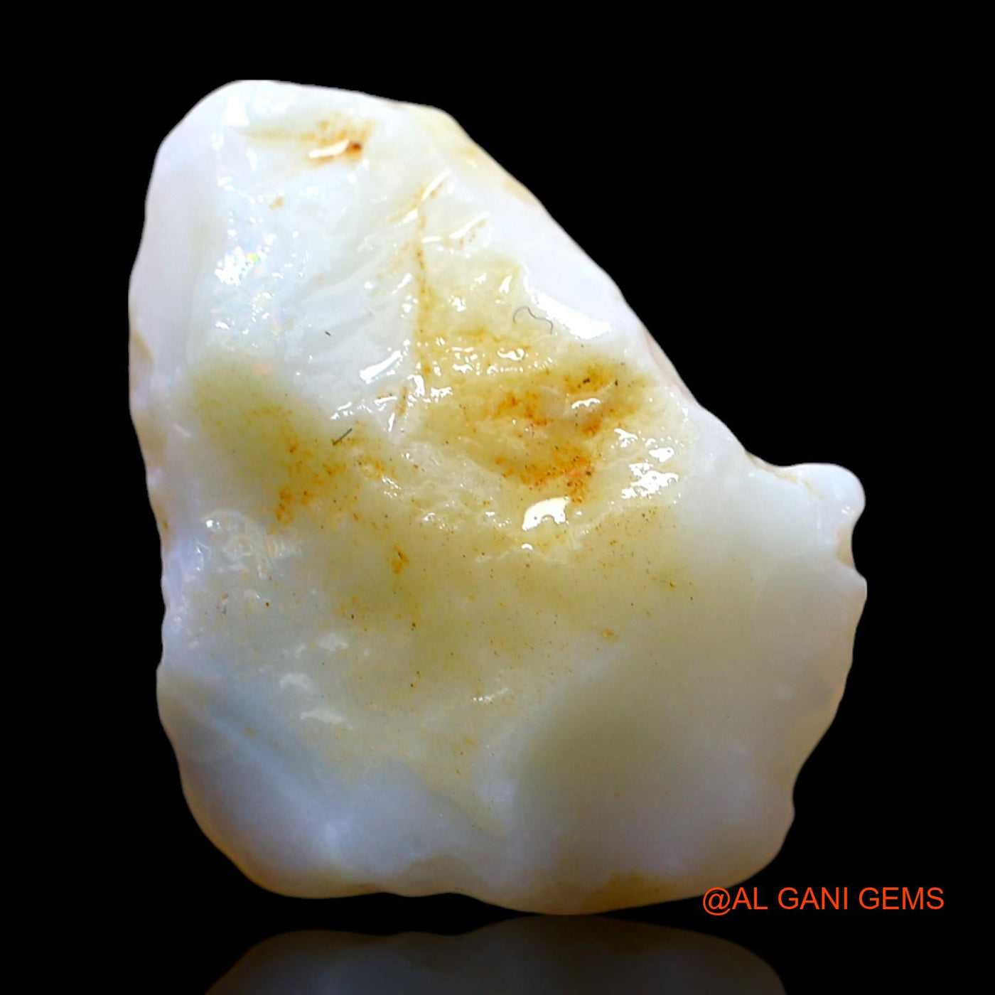 Natural Untreated Fire Opal Loose Gemstone Fancy Rough From Australia 10.00 Cts 18x16x7 mm RD-741