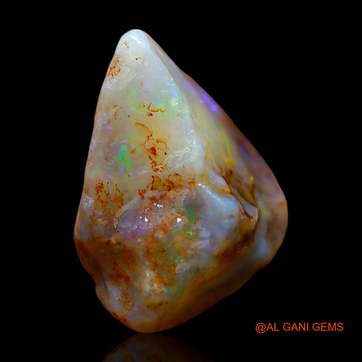 15.00 Cts Natural Australian Fire Opal Loose Gemstone Fancy Rough 21x14x14 mm RD-745