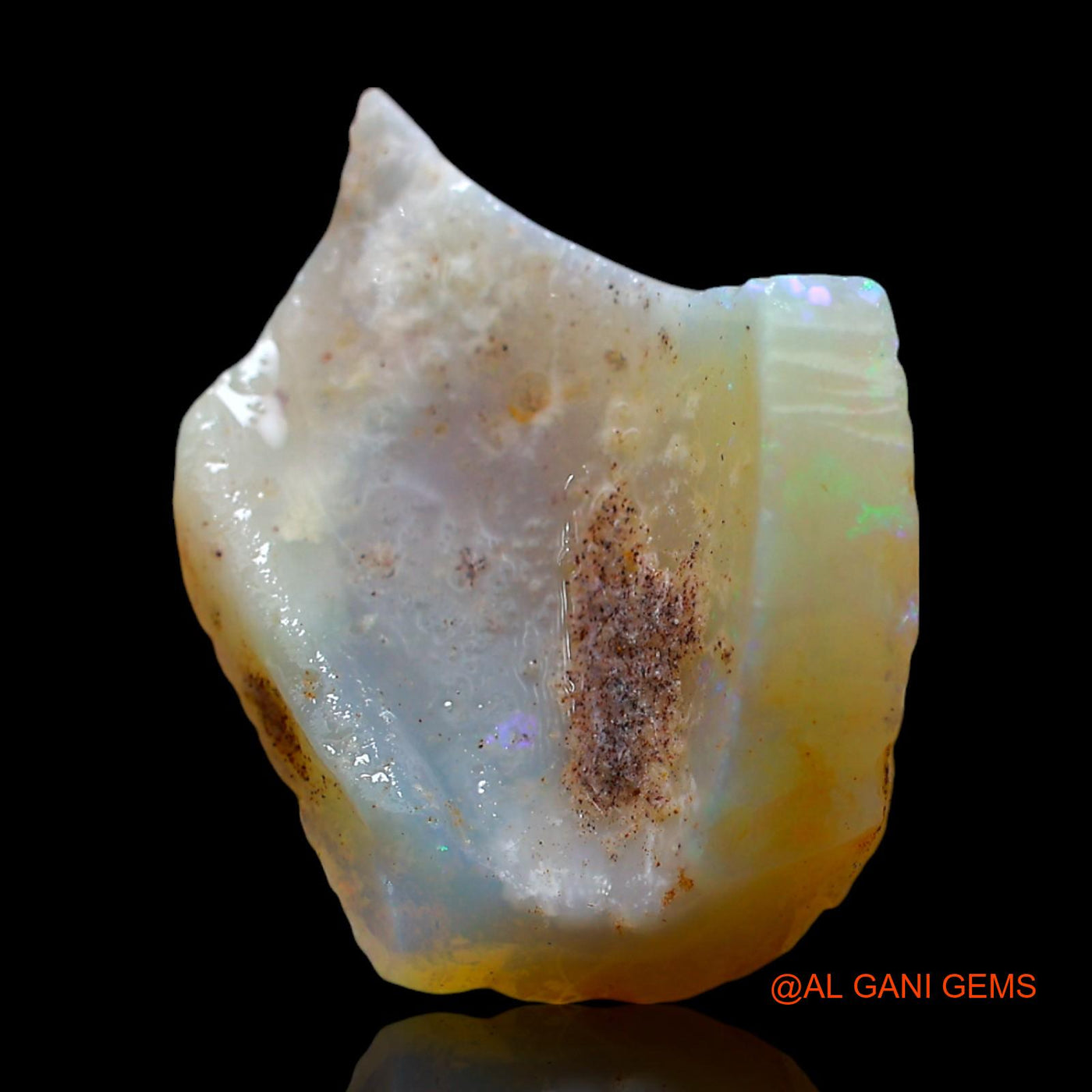 7.00 Cts Unheated Australian Fire Opal Loose Gemstone Fancy Rough Natural 23x18x4 mm RD-746