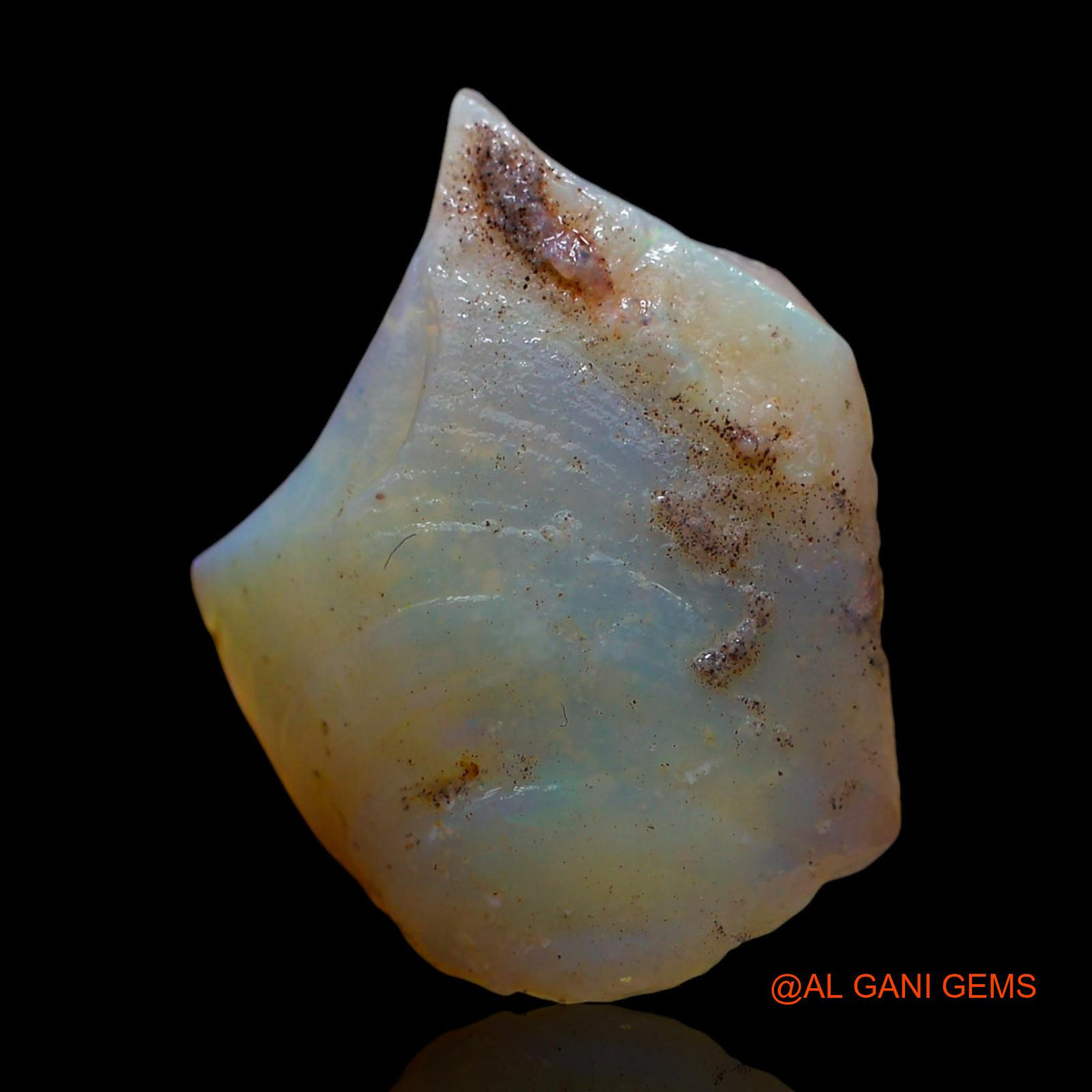 7.00 Cts Unheated Australian Fire Opal Loose Gemstone Fancy Rough Natural 23x18x4 mm RD-746
