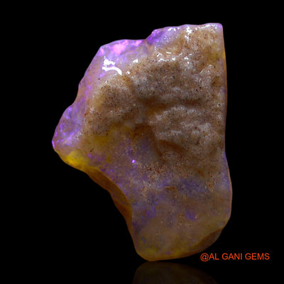 Natural Fire Opal Gemstone 11.00 Cts Loose Fancy Rough From Australia 21x16x8 mm RD-747
