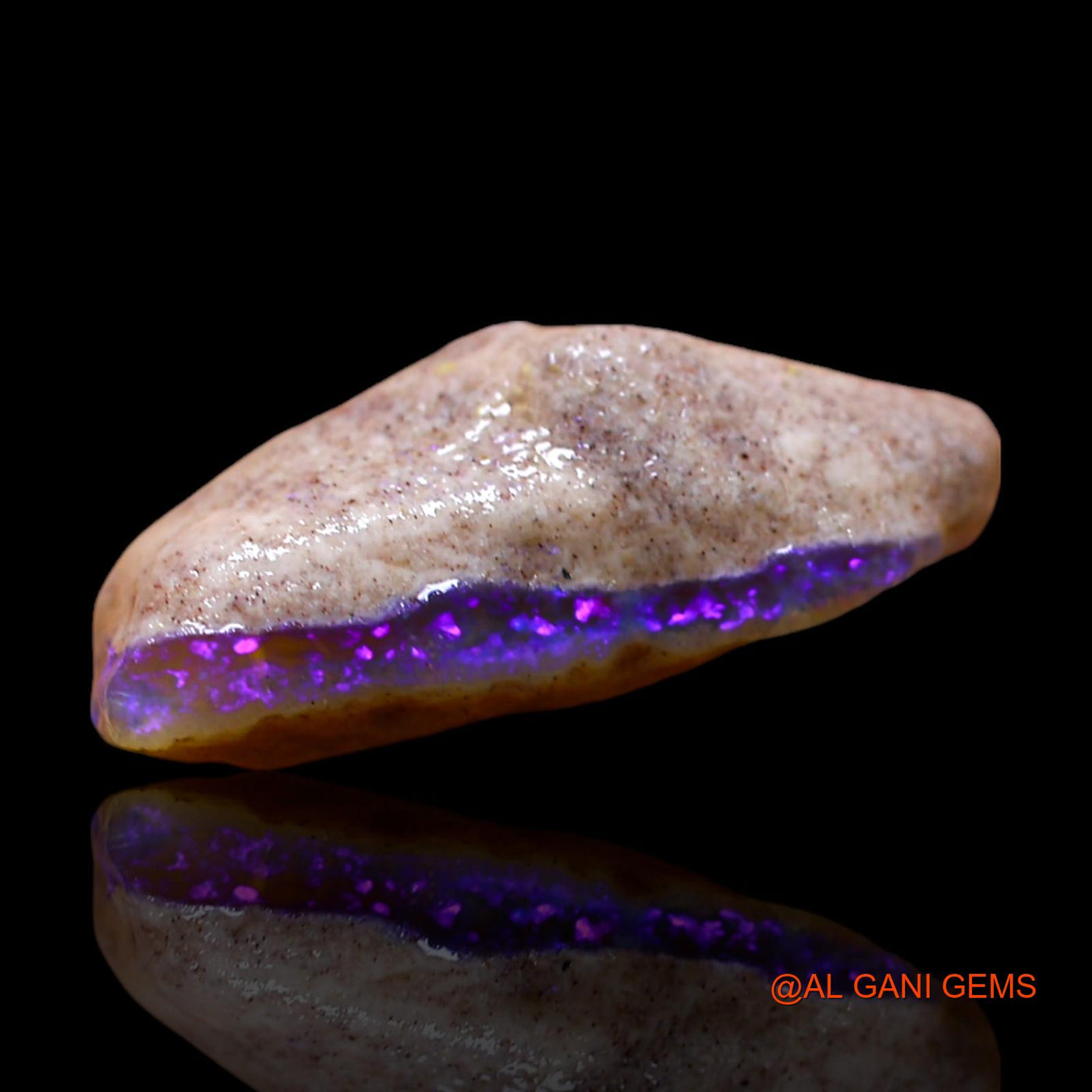 Natural Fire Opal Gemstone 11.00 Cts Loose Fancy Rough From Australia 21x16x8 mm RD-747
