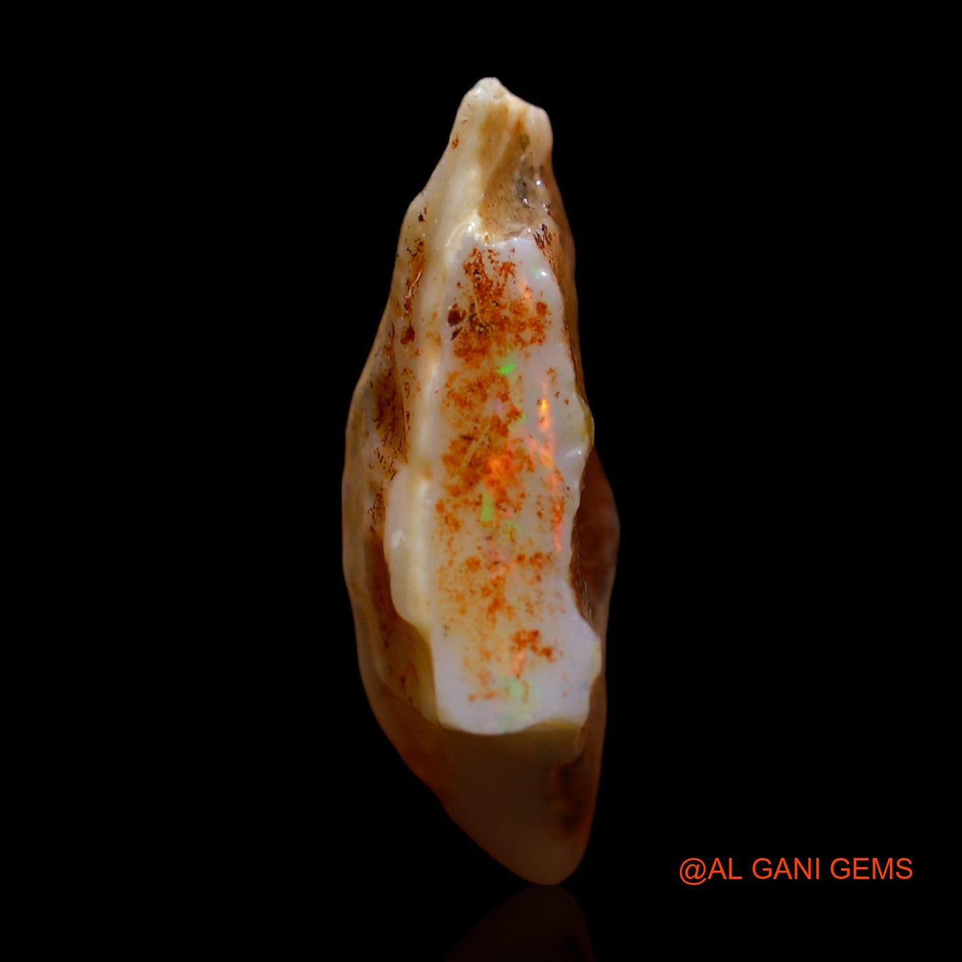 11.00 Cts Natural Australian Fire Opal Loose Gemstone Fancy Rough 19x18x7 mm RD-768