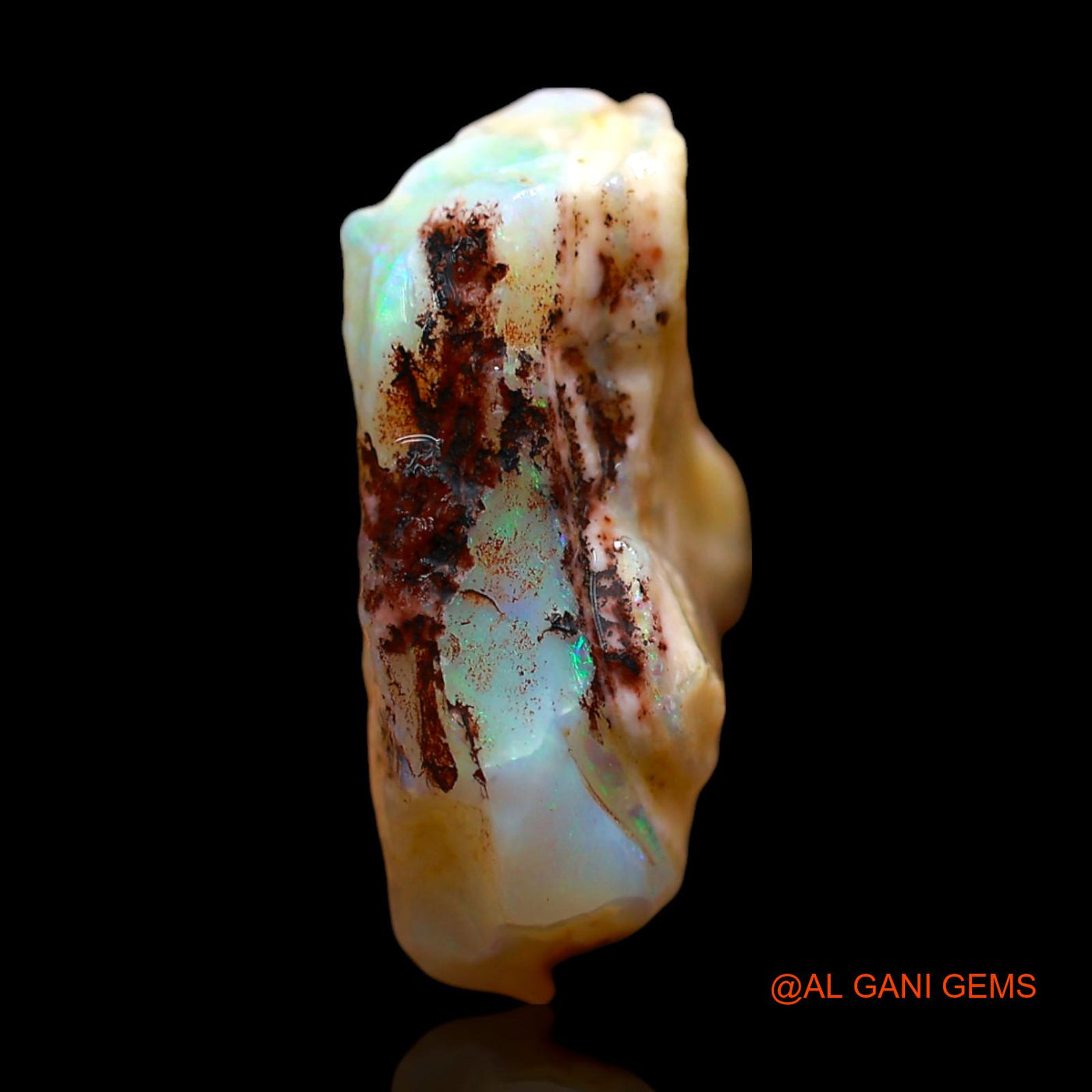 12.00 Cts Natural Australian Fire Opal Loose Gemstone Fancy Rough 19x16x8 mm RD-774