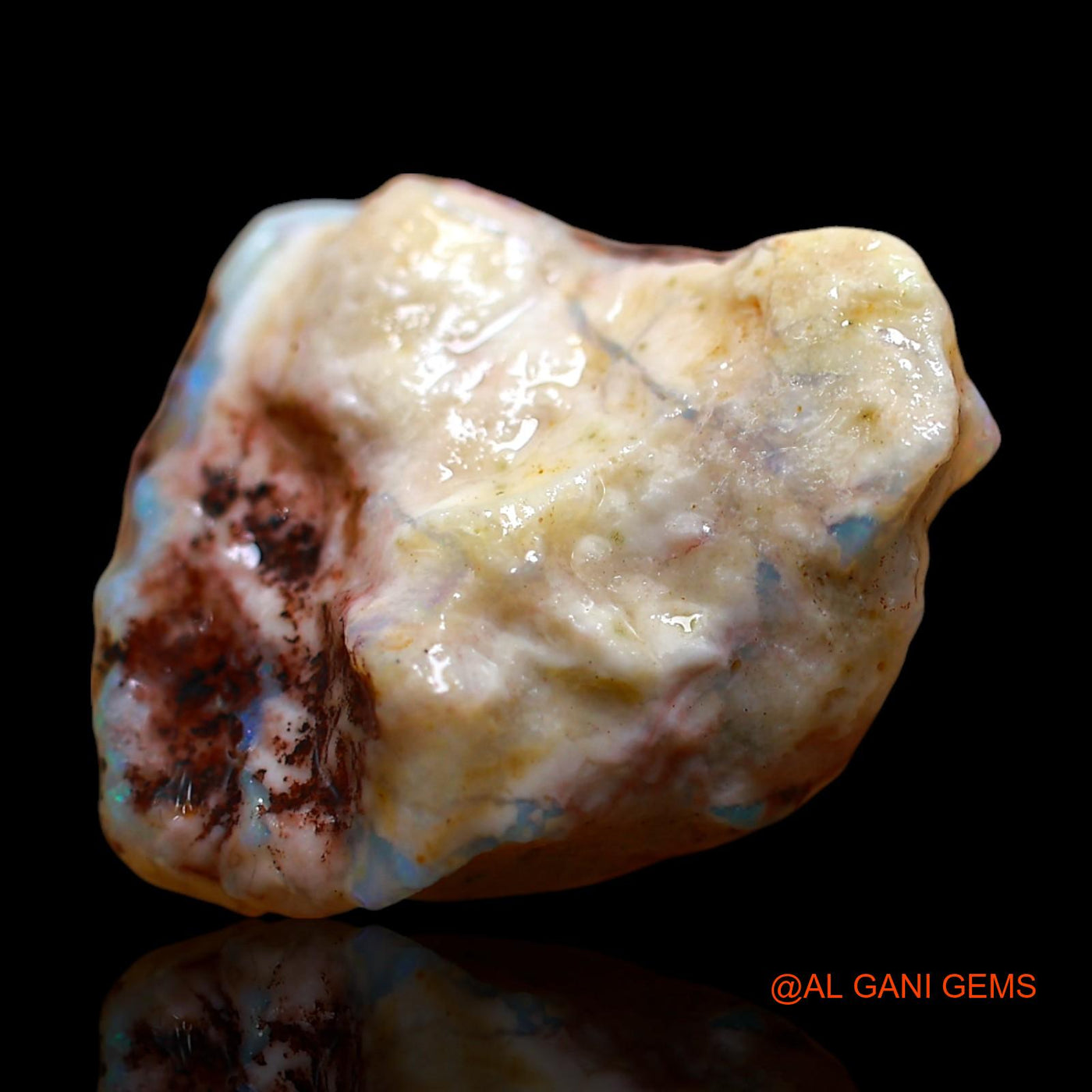 12.00 Cts Natural Australian Fire Opal Loose Gemstone Fancy Rough 19x16x8 mm RD-774