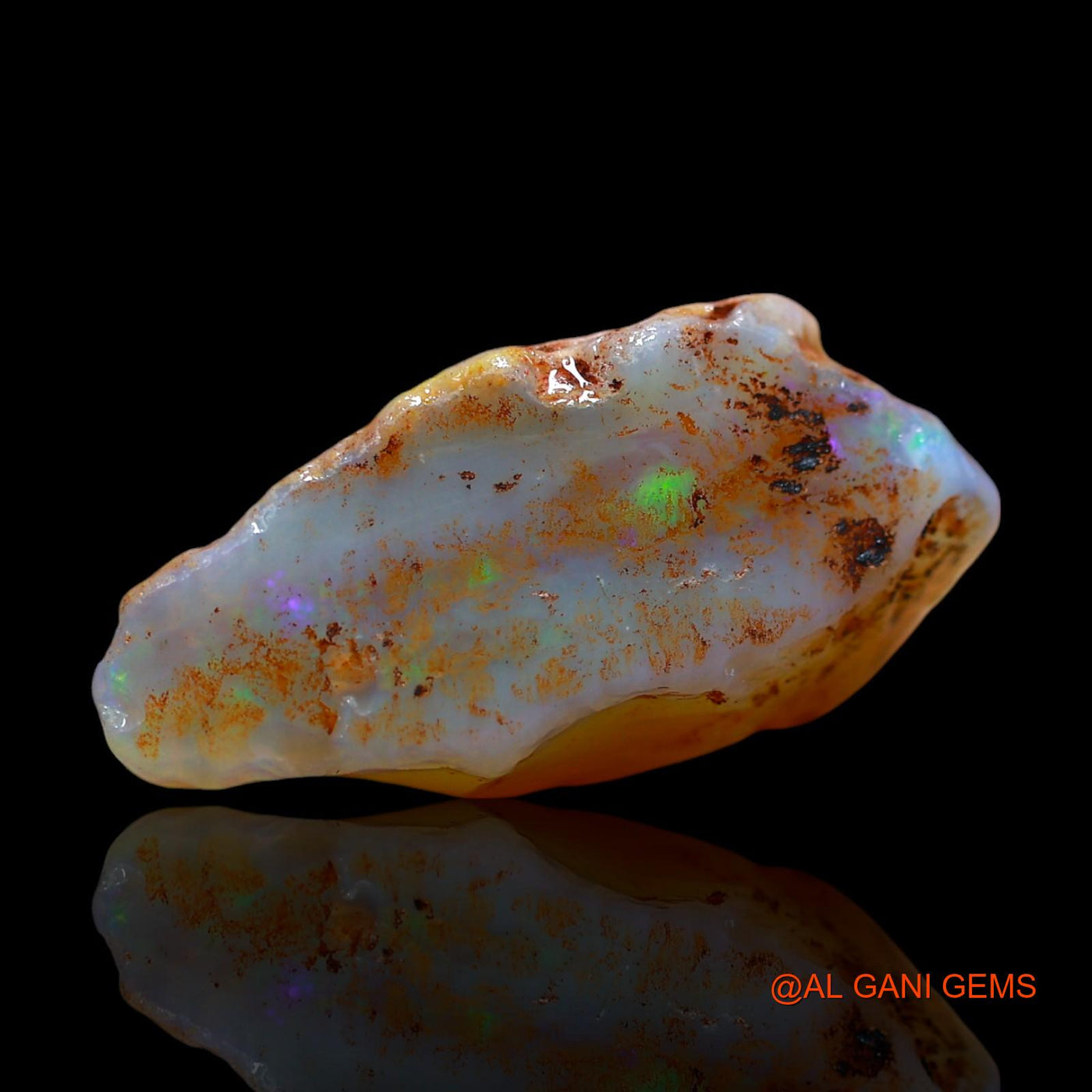 12.00 Cts Natural Australian Fire Opal Loose Gemstone Fancy Rough 23x8x10 mm RD-776