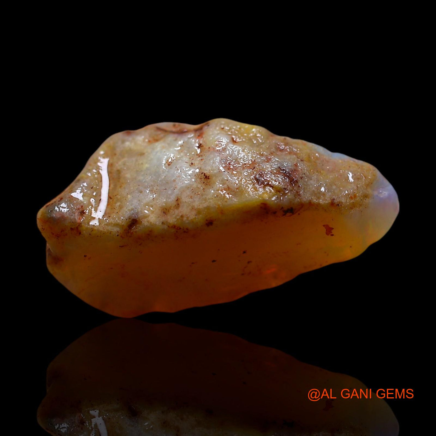 12.00 Cts Natural Australian Fire Opal Loose Gemstone Fancy Rough 23x8x10 mm RD-776