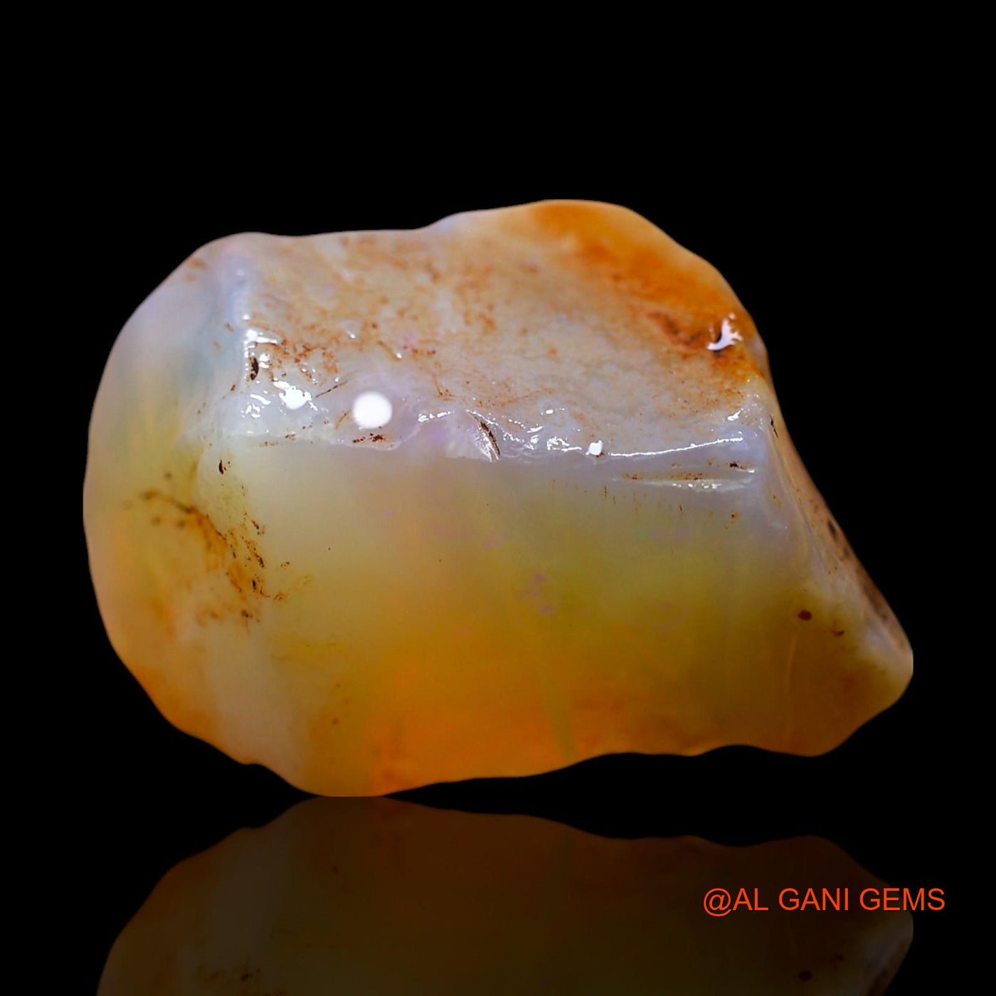 12.00 Cts Unheated Australian Fire Opal Loose Gemstone Fancy Rough Natural 20x11x10 mm RD-785