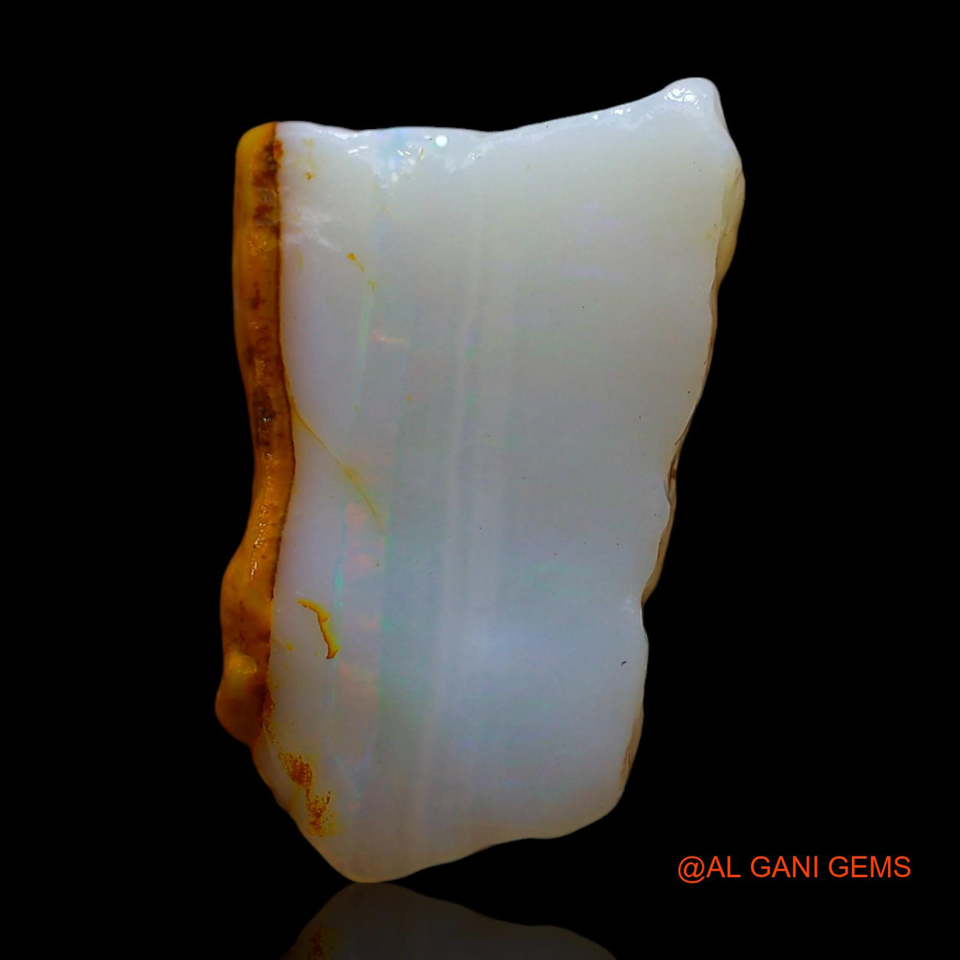 Natural Fire Opal Gemstone 7.00 Cts Loose Fancy Rough From Australia 18x12x6 mm RD-786