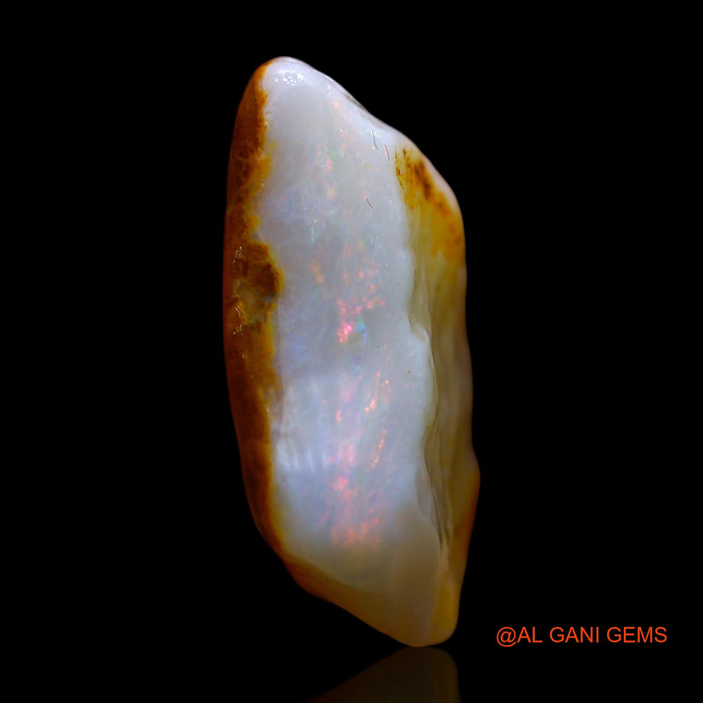 Natural Untreated Fire Opal Loose Gemstone Fancy Rough From Australia 10.00 Cts 18x13x7 mm RD-789