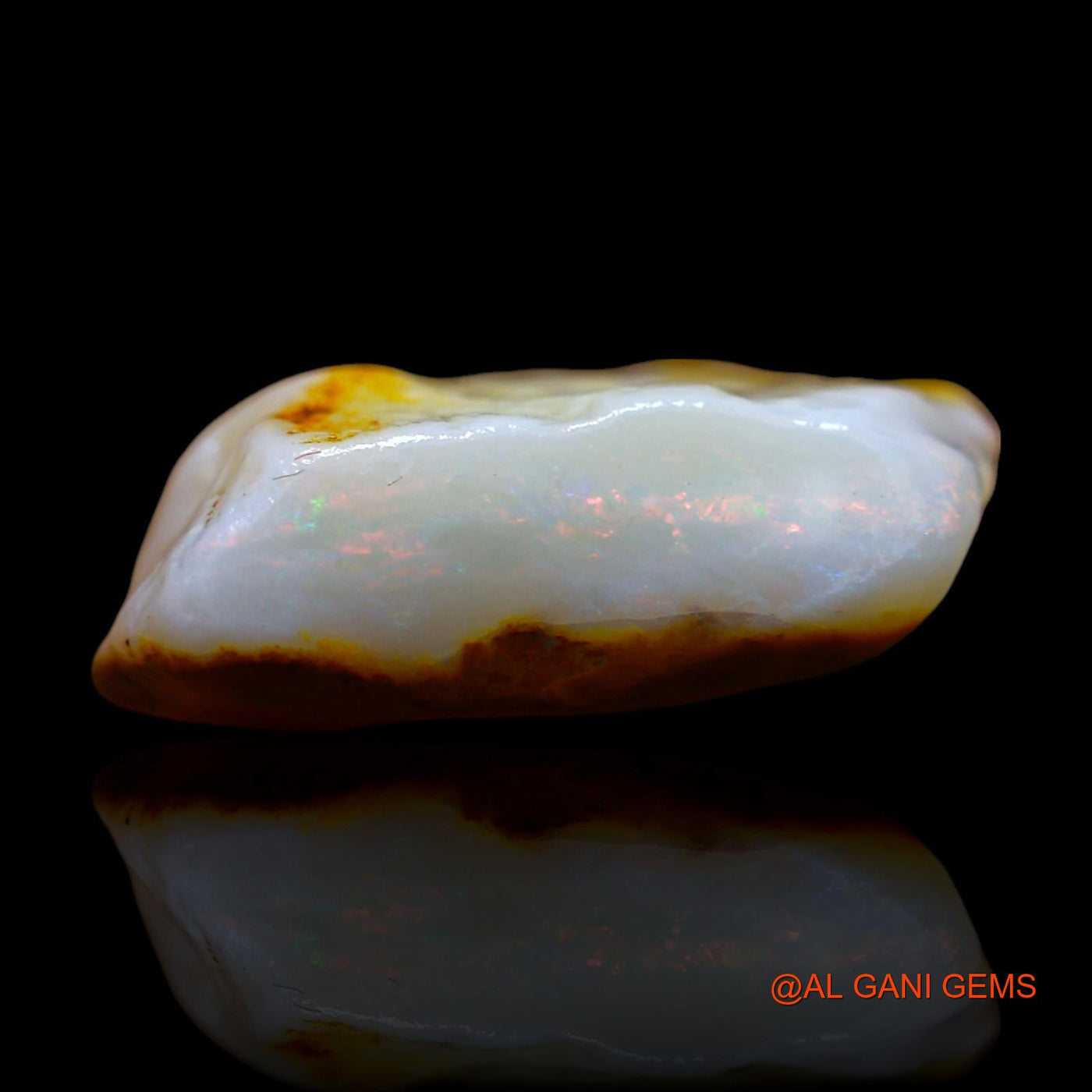 Natural Untreated Fire Opal Loose Gemstone Fancy Rough From Australia 10.00 Cts 18x13x7 mm RD-789