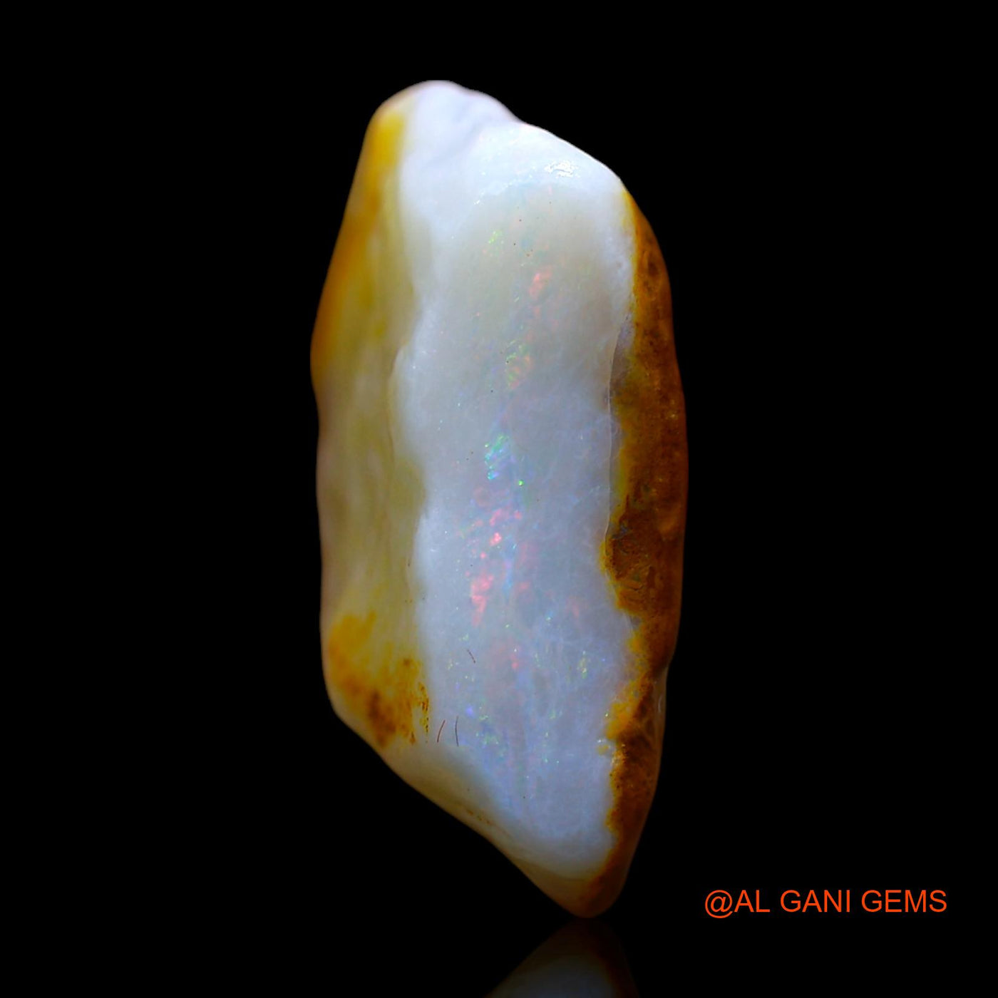 Natural Untreated Fire Opal Loose Gemstone Fancy Rough From Australia 10.00 Cts 18x13x7 mm RD-789