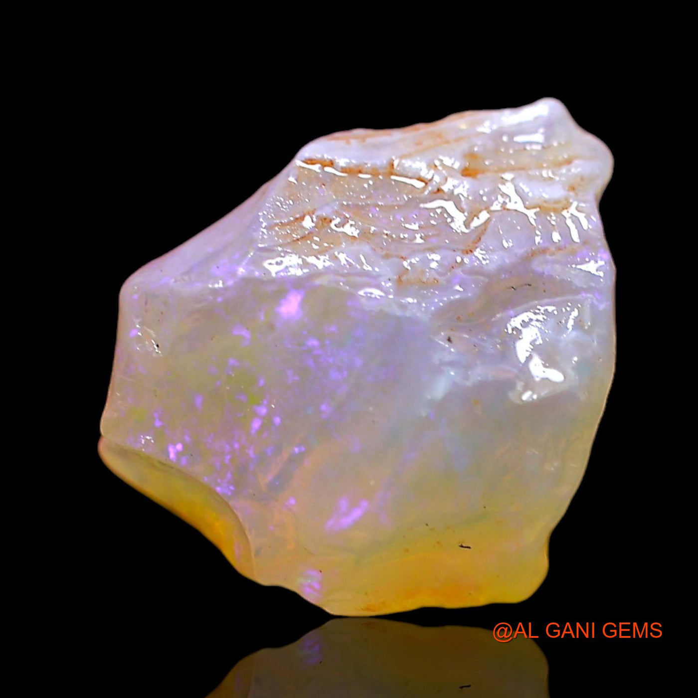 5.00 Cts Natural Australian Fire Opal Loose Gemstone Fancy Rough 14x9x9 mm RD-78