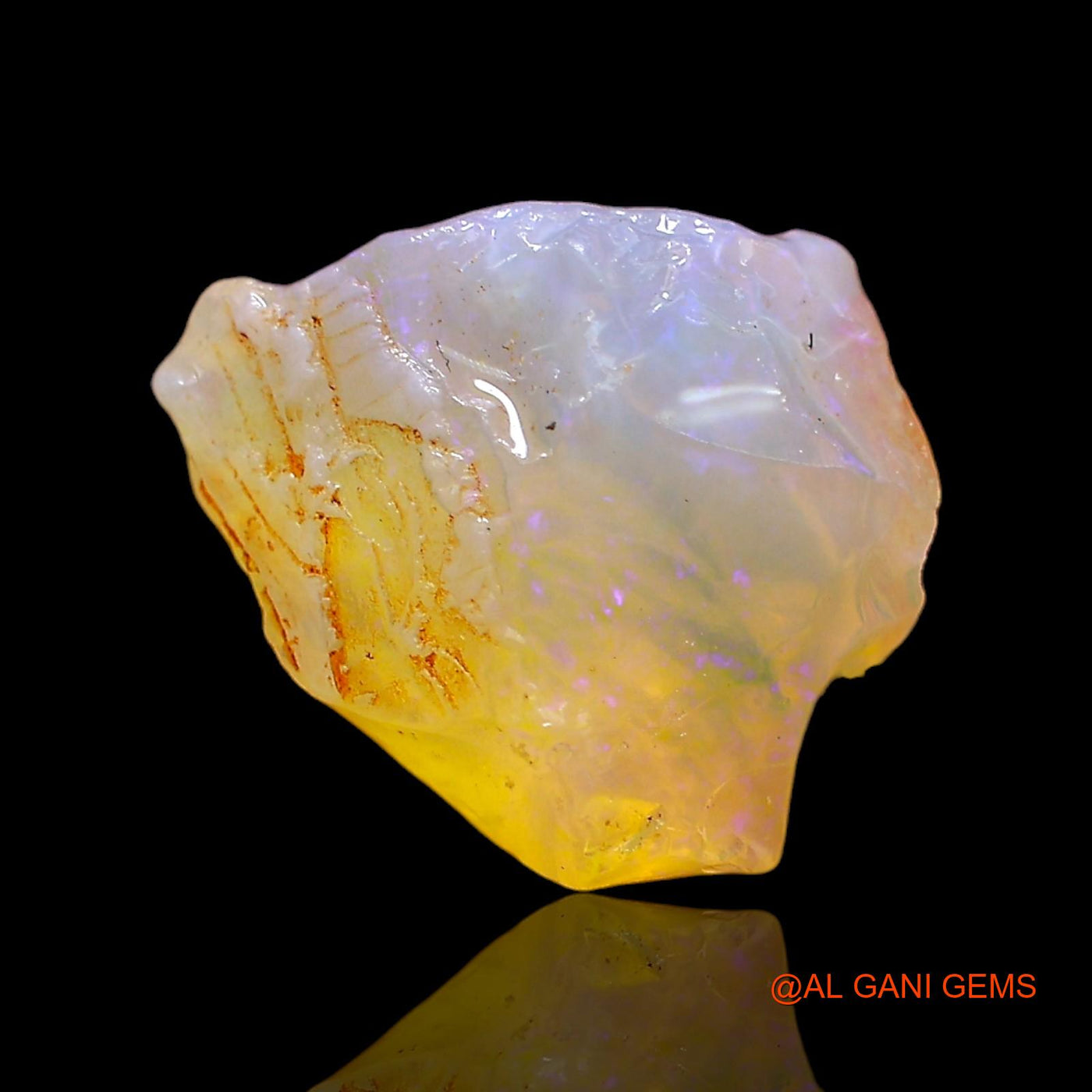 5.00 Cts Natural Australian Fire Opal Loose Gemstone Fancy Rough 14x9x9 mm RD-78