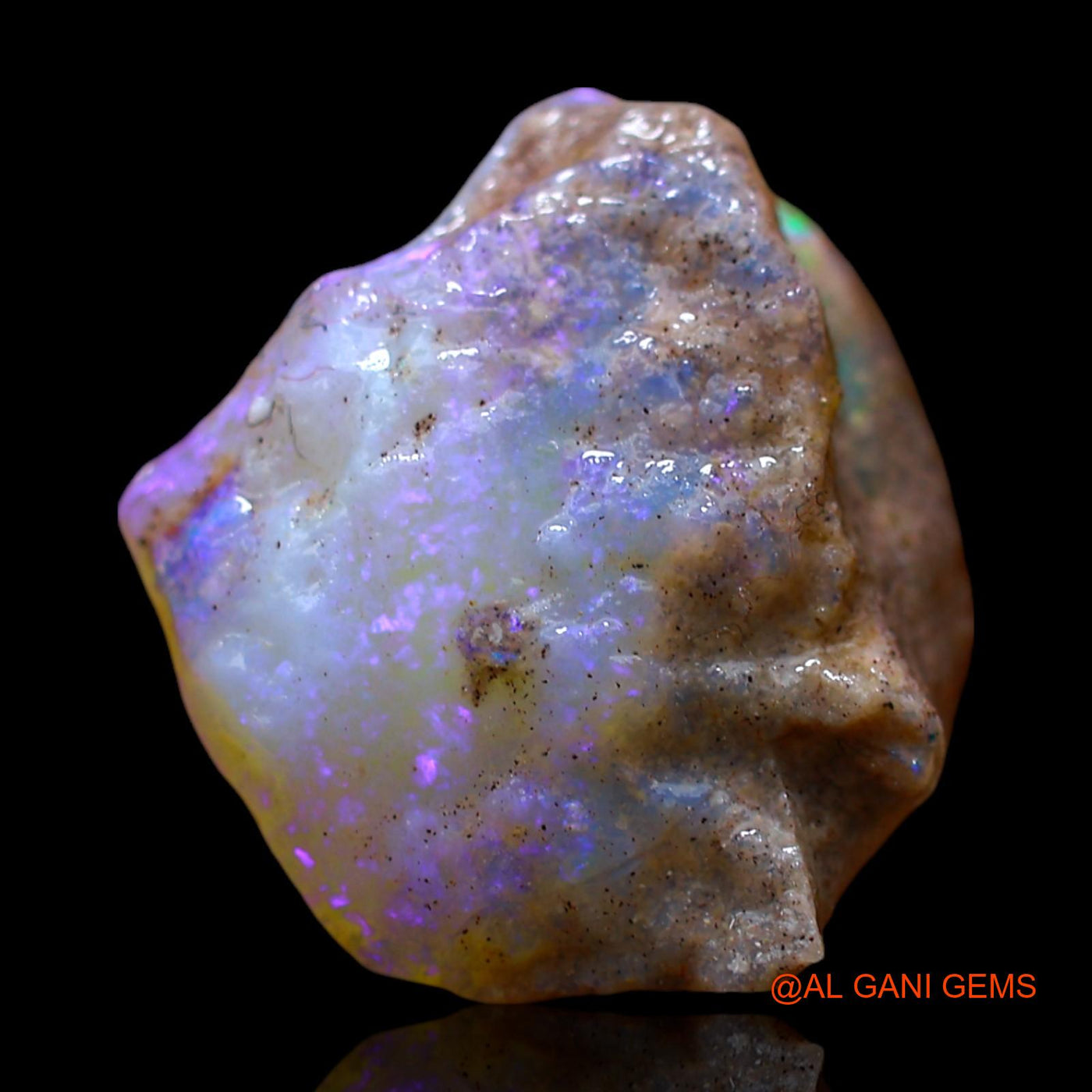 Natural Fire Opal Gemstone 8.00 Cts Loose Fancy Rough From Australia 18x15x6 mm RD-793