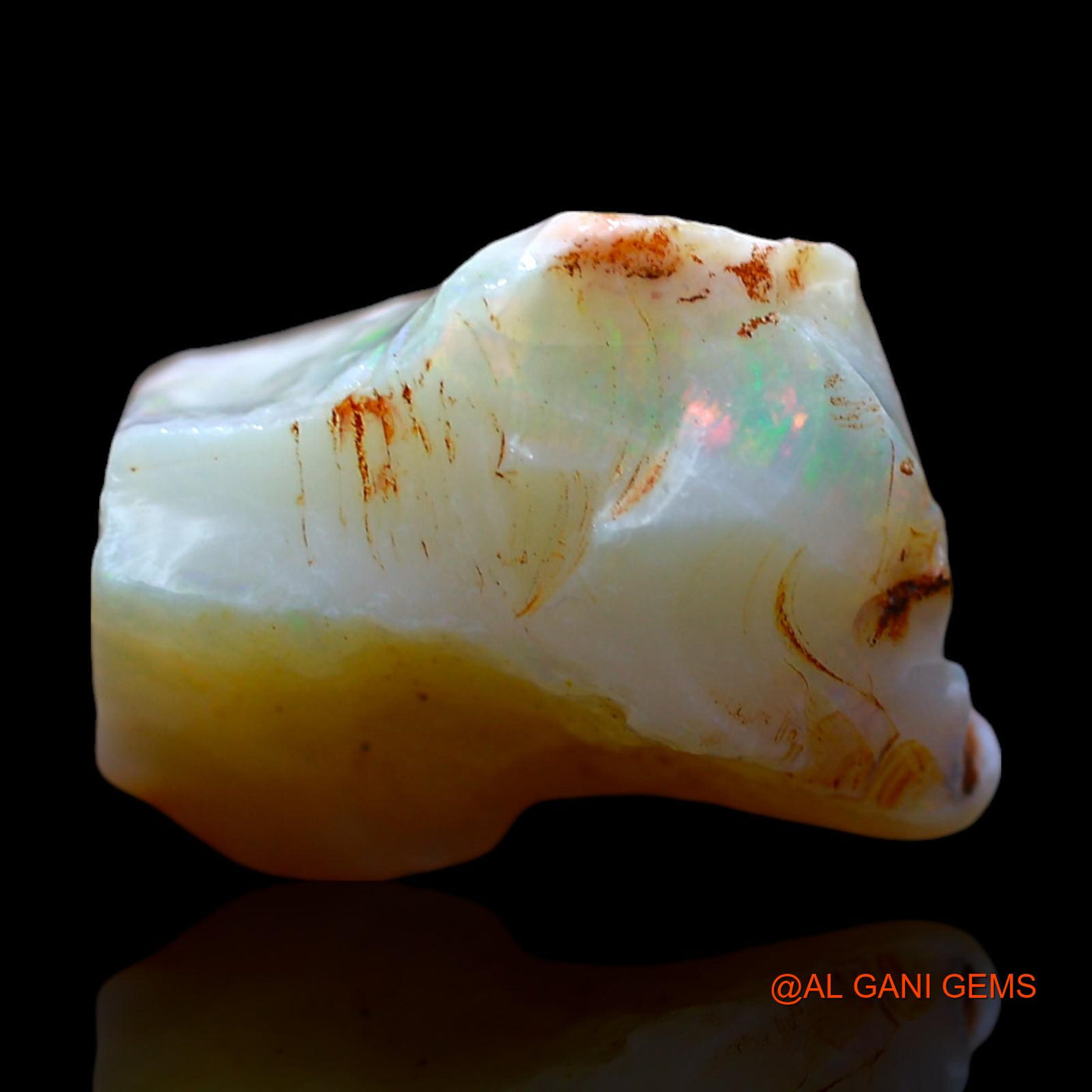 10.00 Cts Natural Australian Fire Opal Loose Gemstone Fancy Rough 17x11x10 mm RD-795