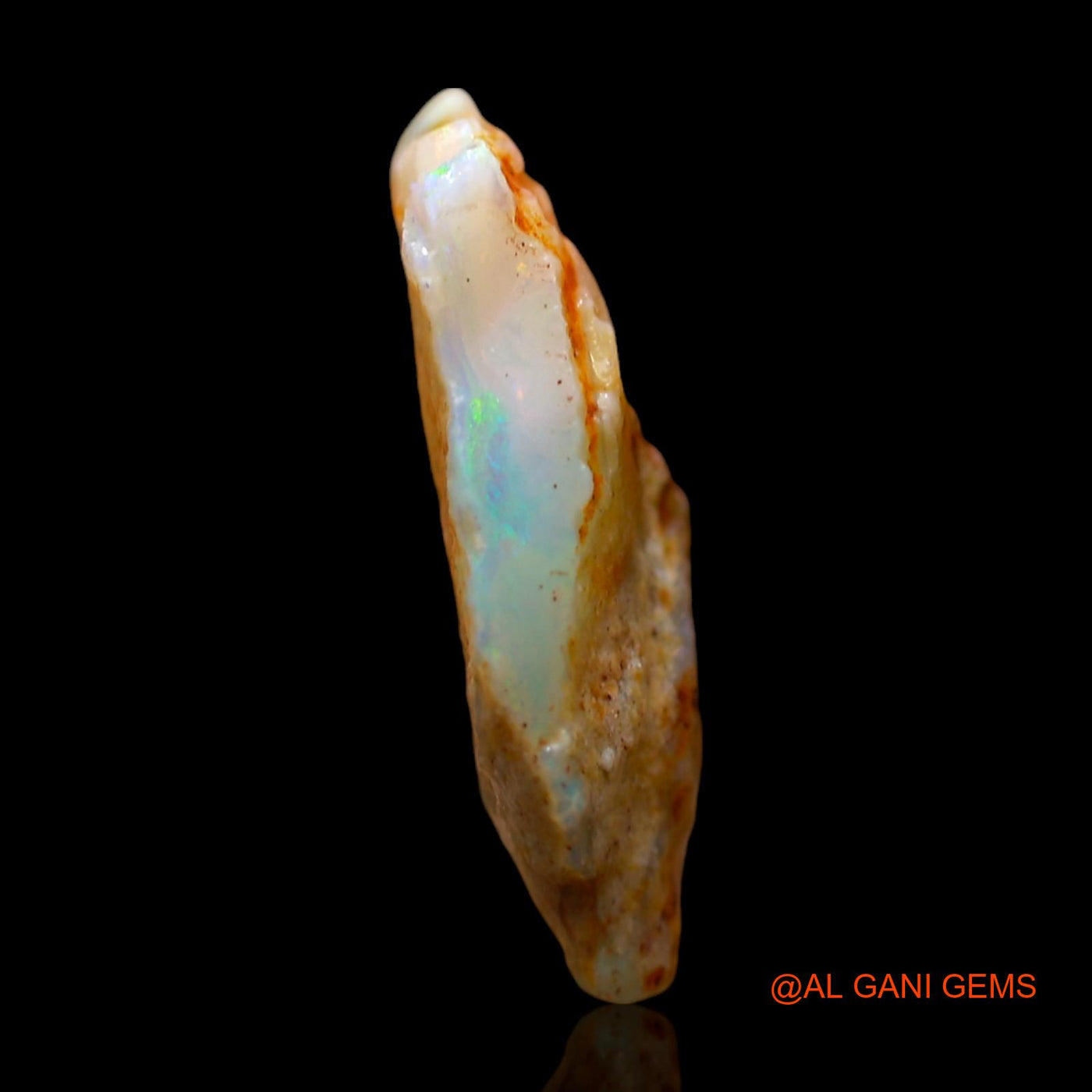 Natural Untreated Fire Opal Loose Gemstone Fancy Rough From Australia 6.00 Cts 17x14x4 mm RD-796