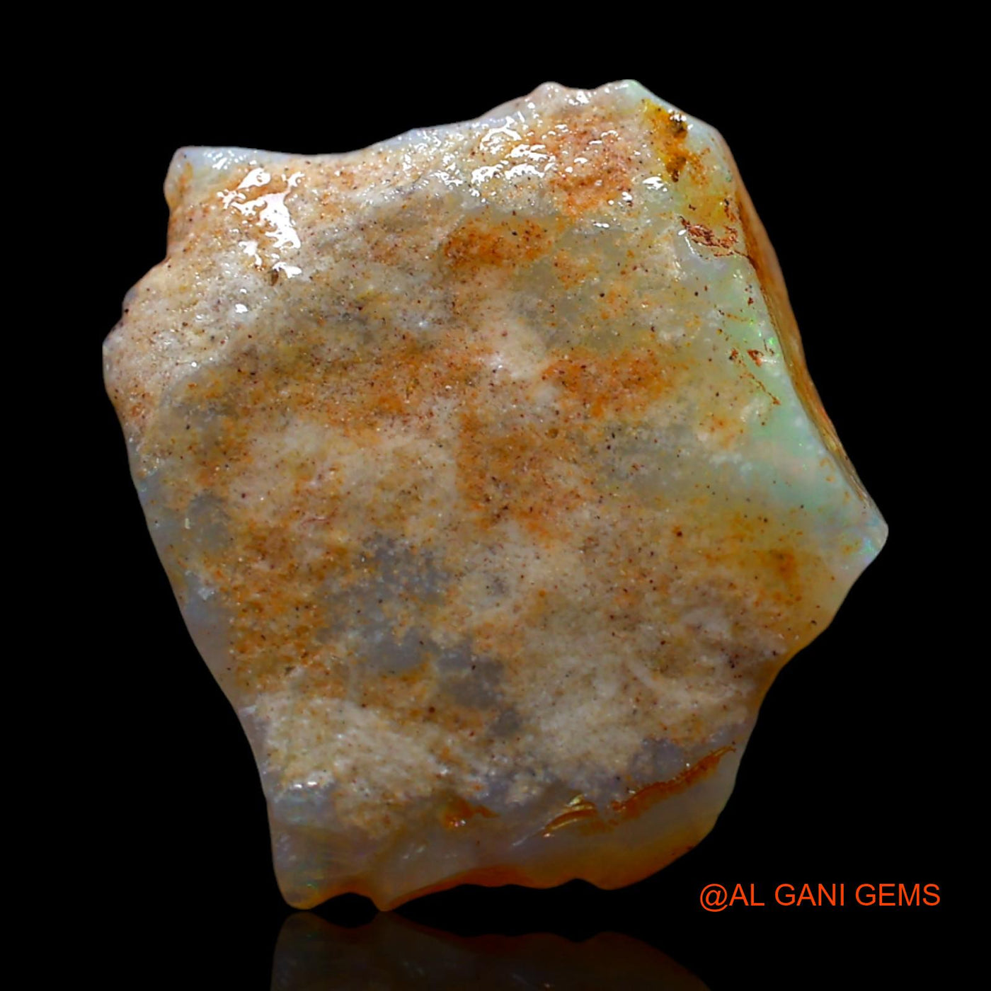 Natural Untreated Fire Opal Loose Gemstone Fancy Rough From Australia 6.00 Cts 17x14x4 mm RD-796