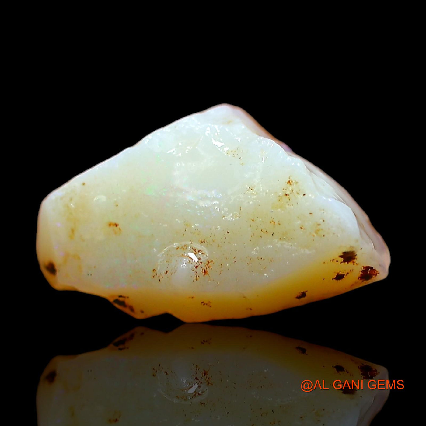 Natural Untreated Fire Opal Loose Gemstone Fancy Rough From Australia 4.00 Cts 15x8x6 mm RD-79