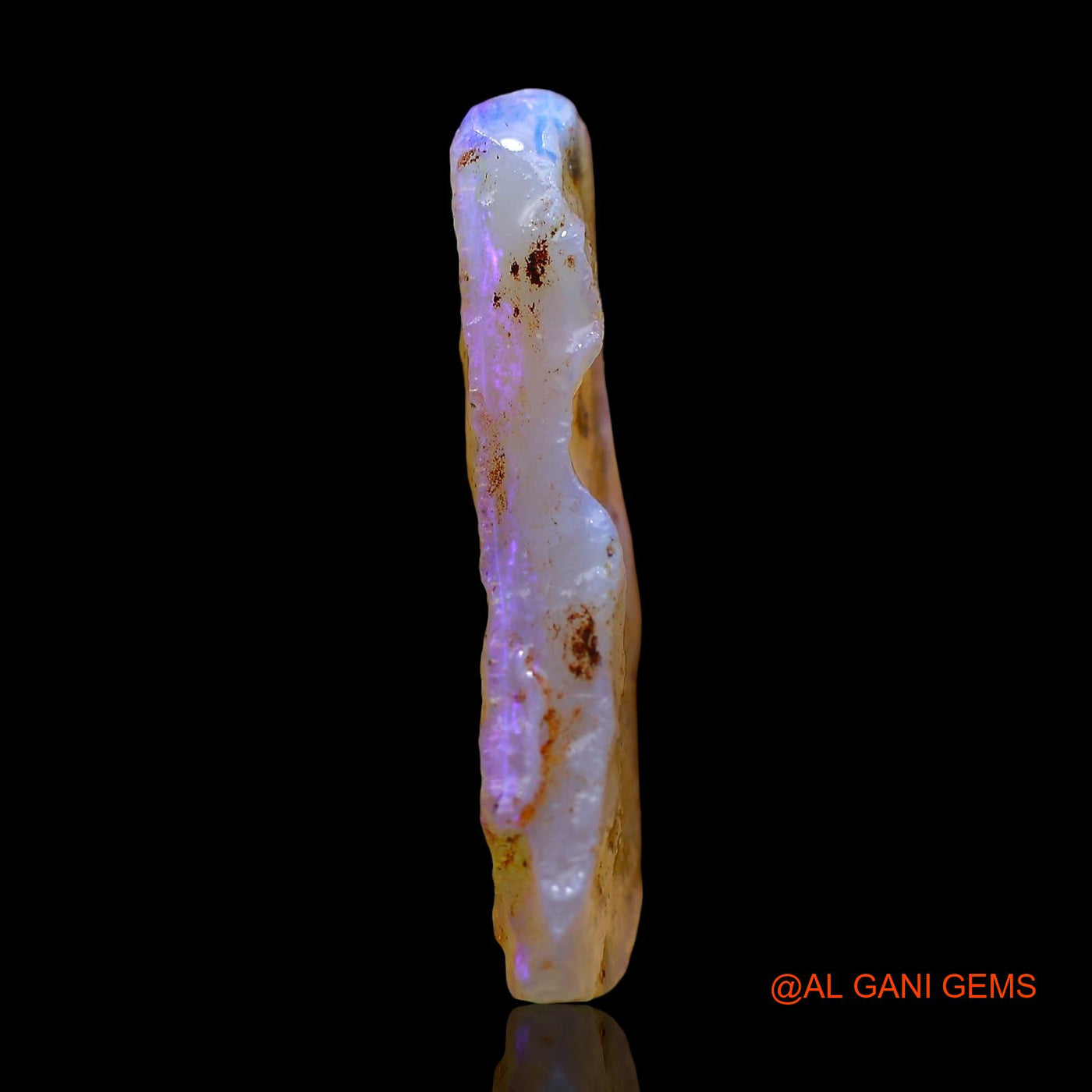 Natural Untreated Fire Opal Loose Gemstone Fancy Rough From Australia 11.00 Cts 25x17x4 mm RD-803
