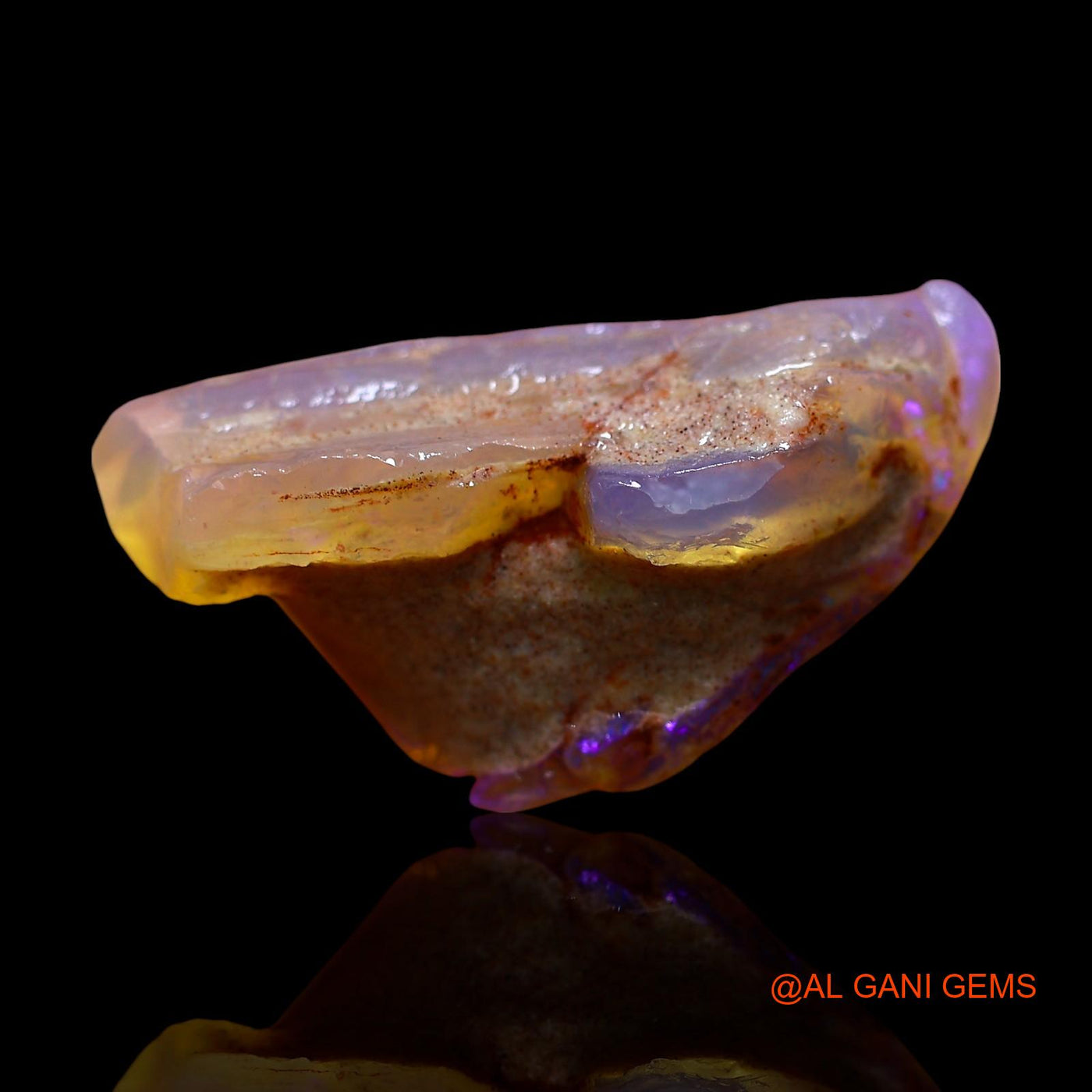 16.00 Cts Unheated Australian Fire Opal Loose Gemstone Fancy Rough Natural 26x13x12 mm RD-807